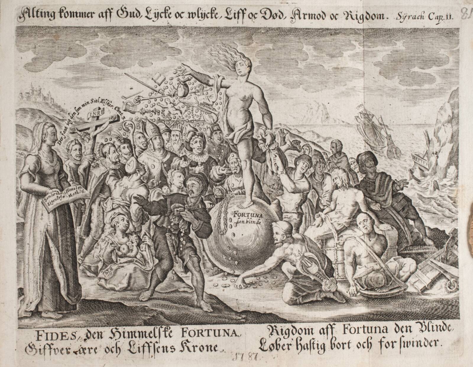 "Fortuna den blinde", Georg Fahrenholtz, 1787