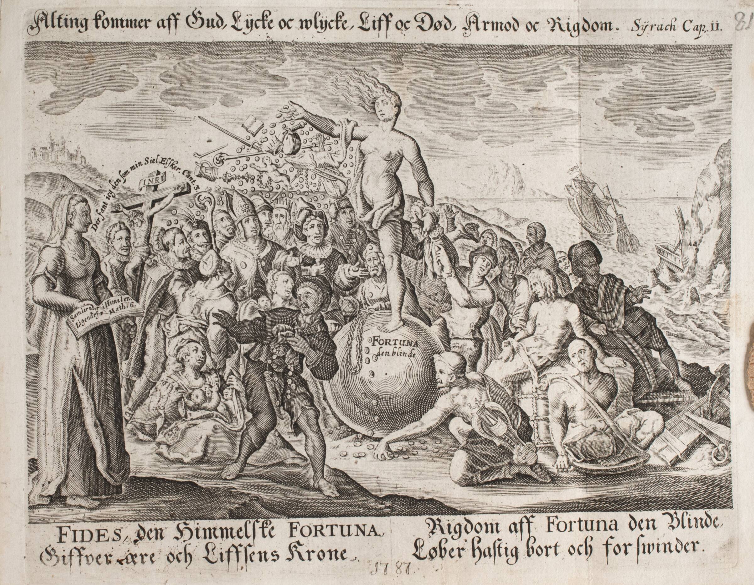 "Fortuna den blinde", Georg Fahrenholtz, 1787