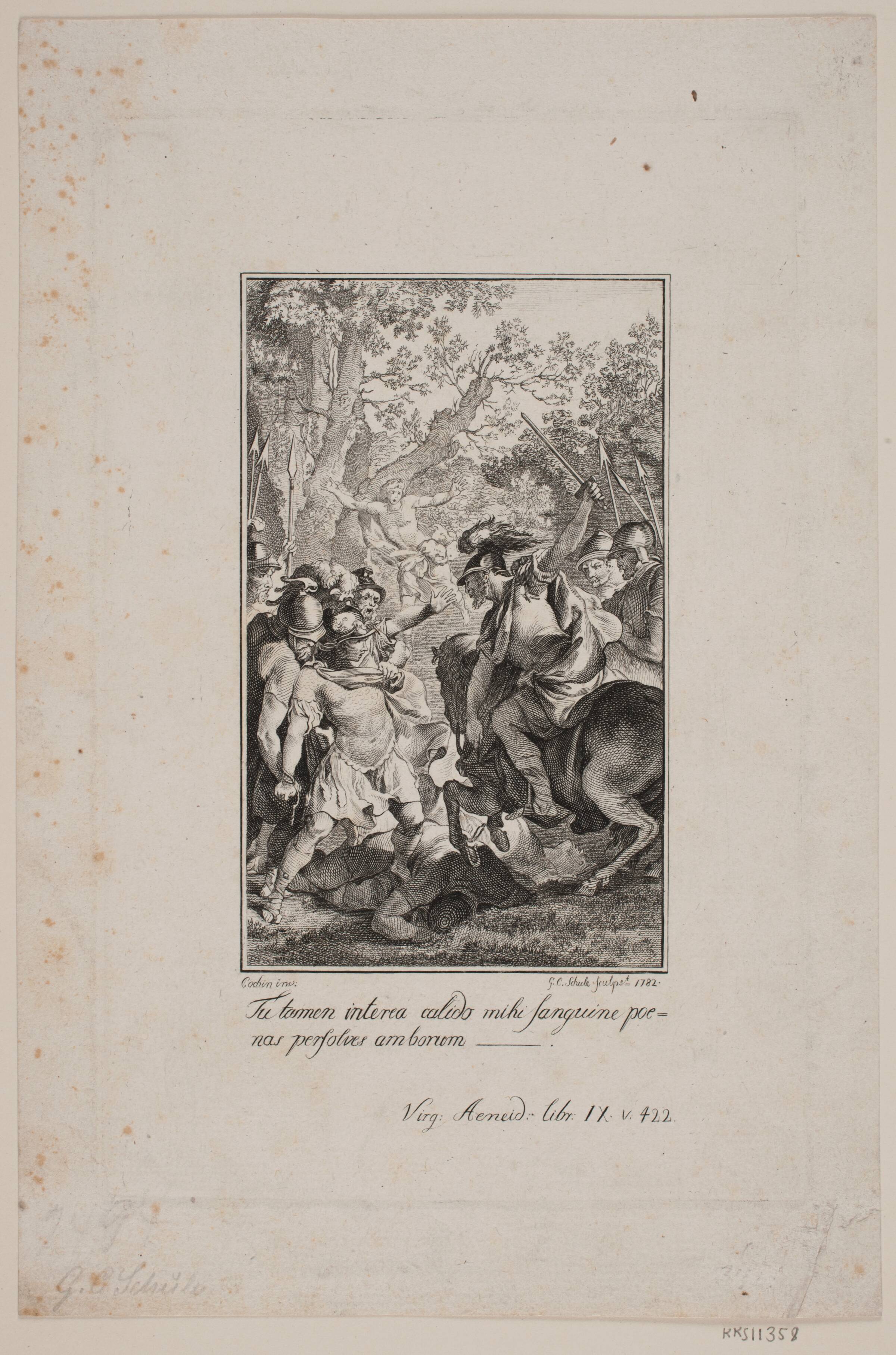 Illustration til Vergils Æneide, Georg Christian Schule, 1782