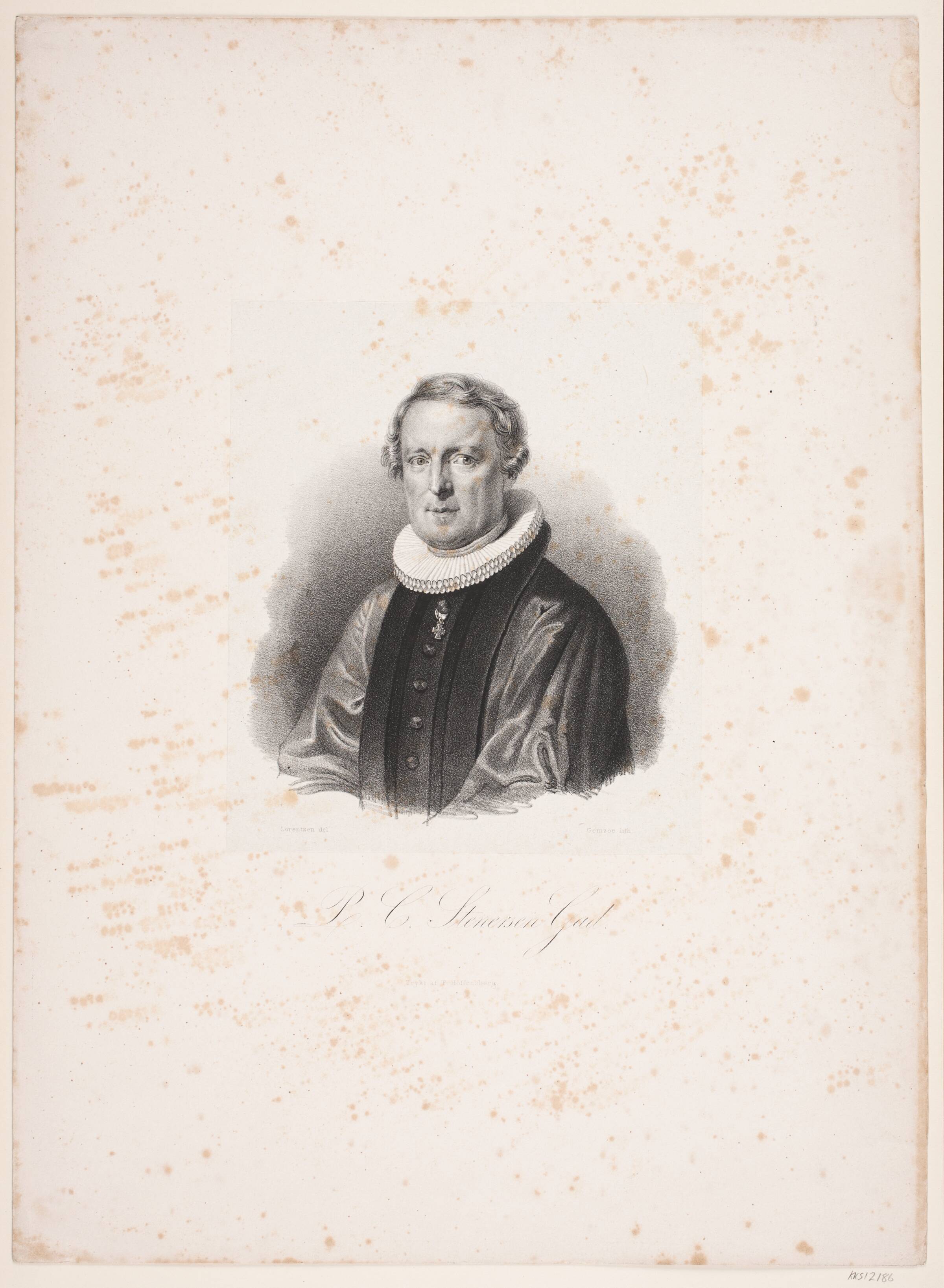 Peter Christian Stenersen Gad, Peter Henrik Gemzøe, 1850