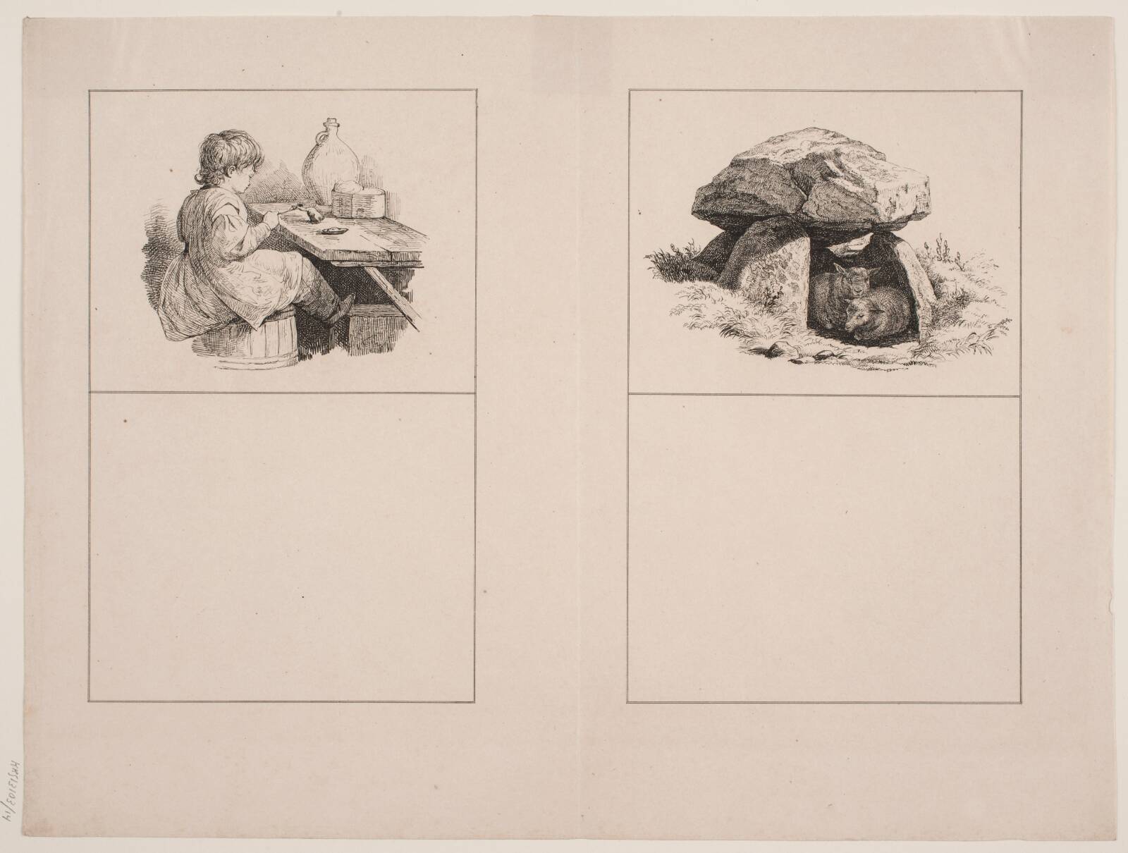 Spurveungen; Lammene, Adolph Kittendorff, 1845