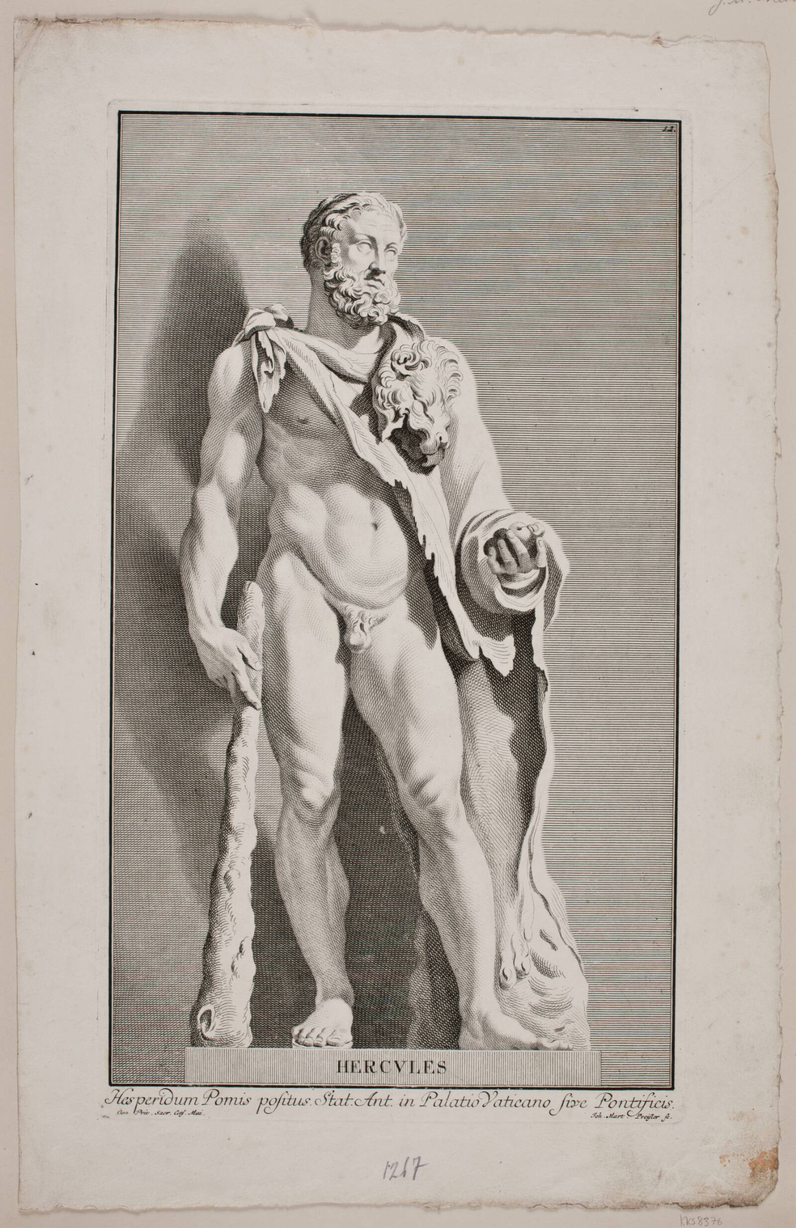 "Hercules", J.M. Preisler, 1715-1794