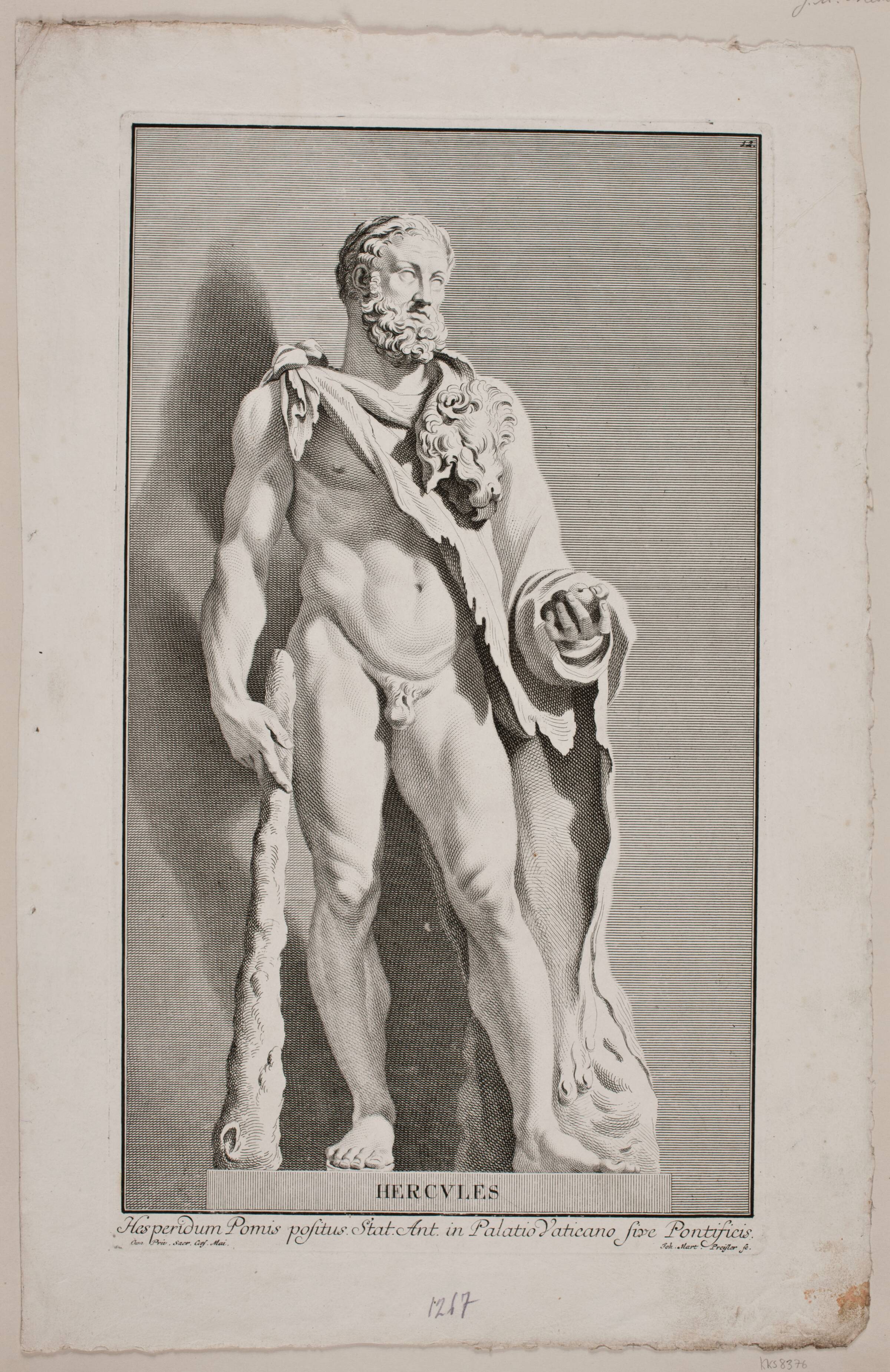 "Hercules", J.M. Preisler, 1715-1794