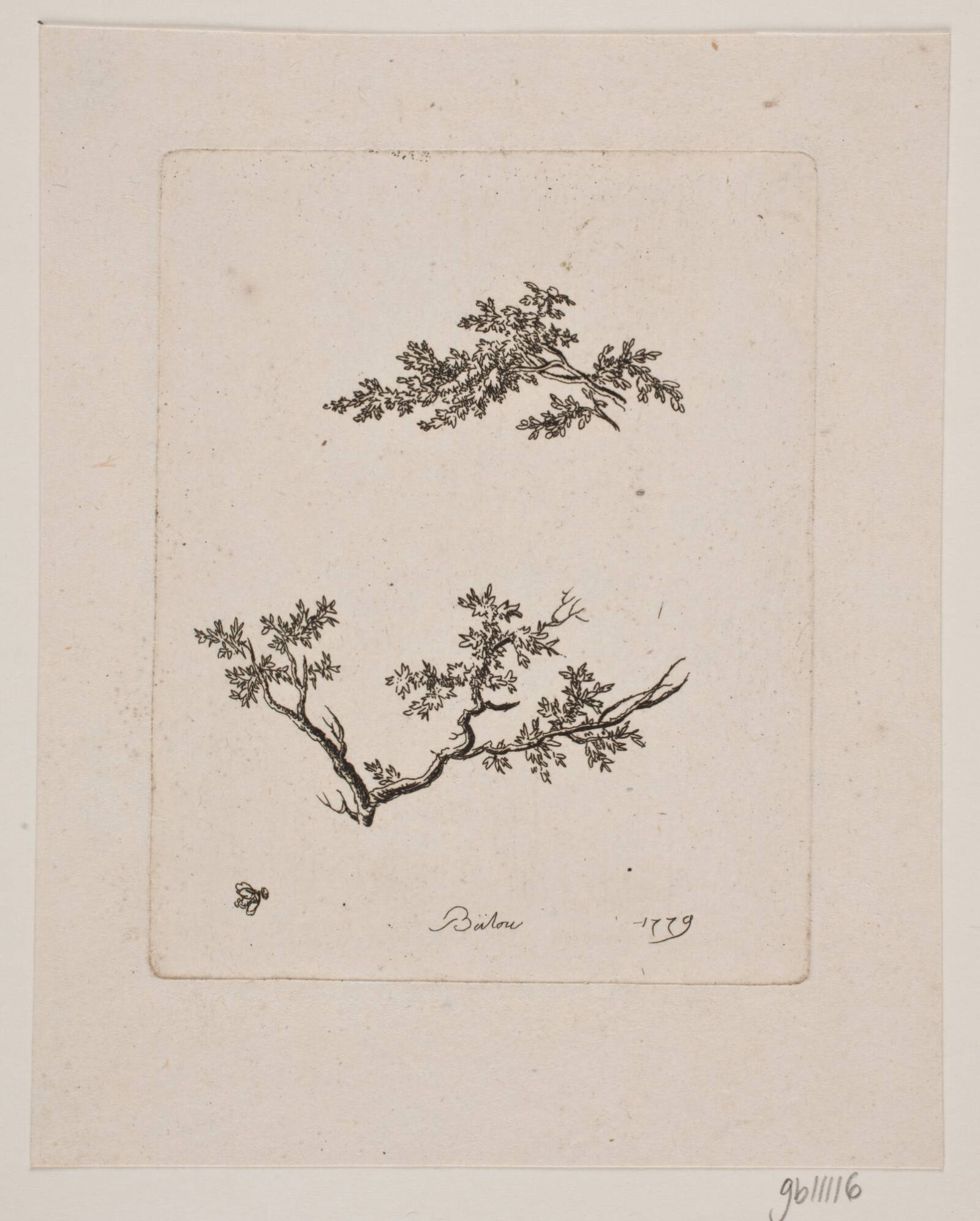 To trægrene, Johan Bülow, 1779