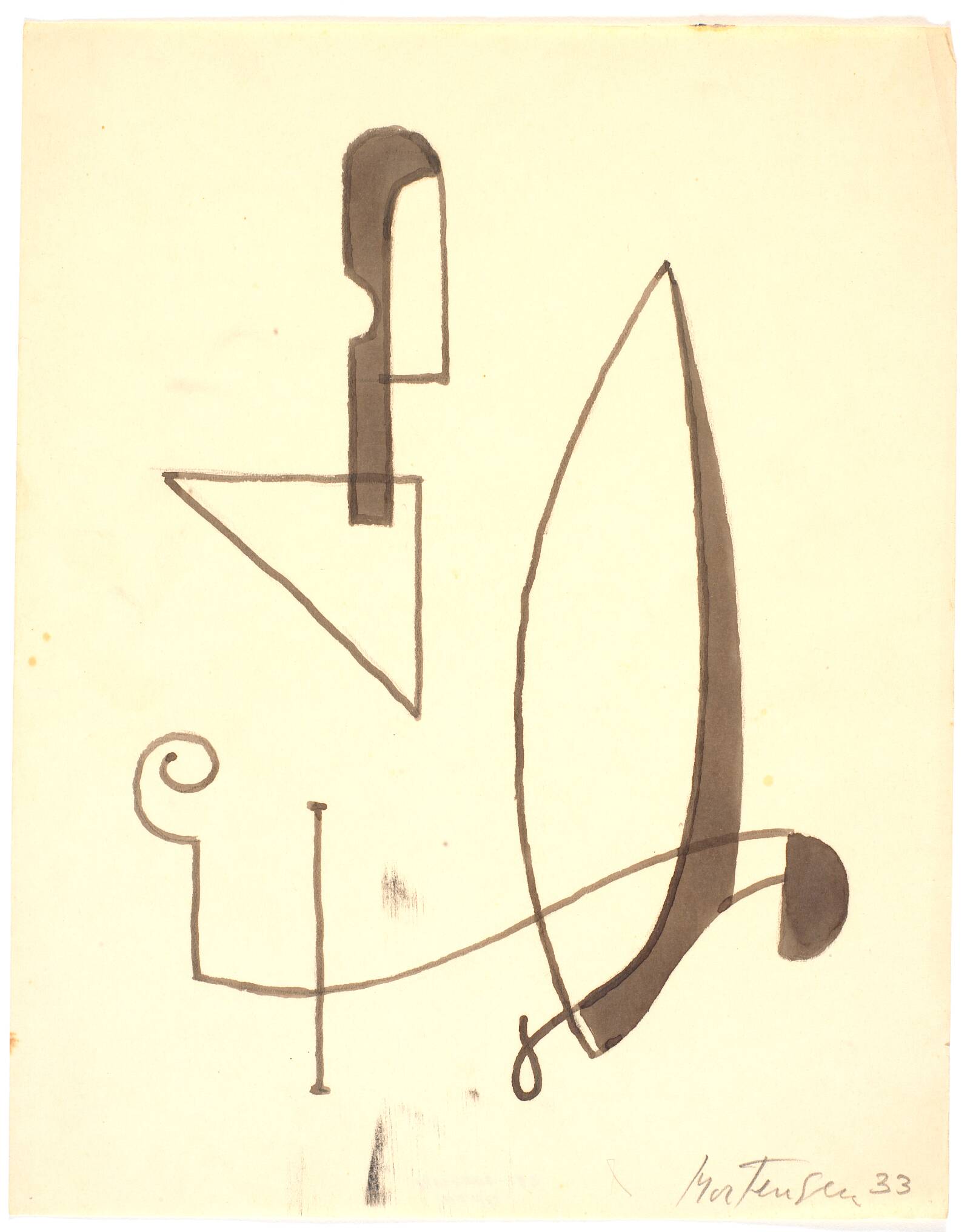 Komposition, Richard Mortensen, 1931-1933