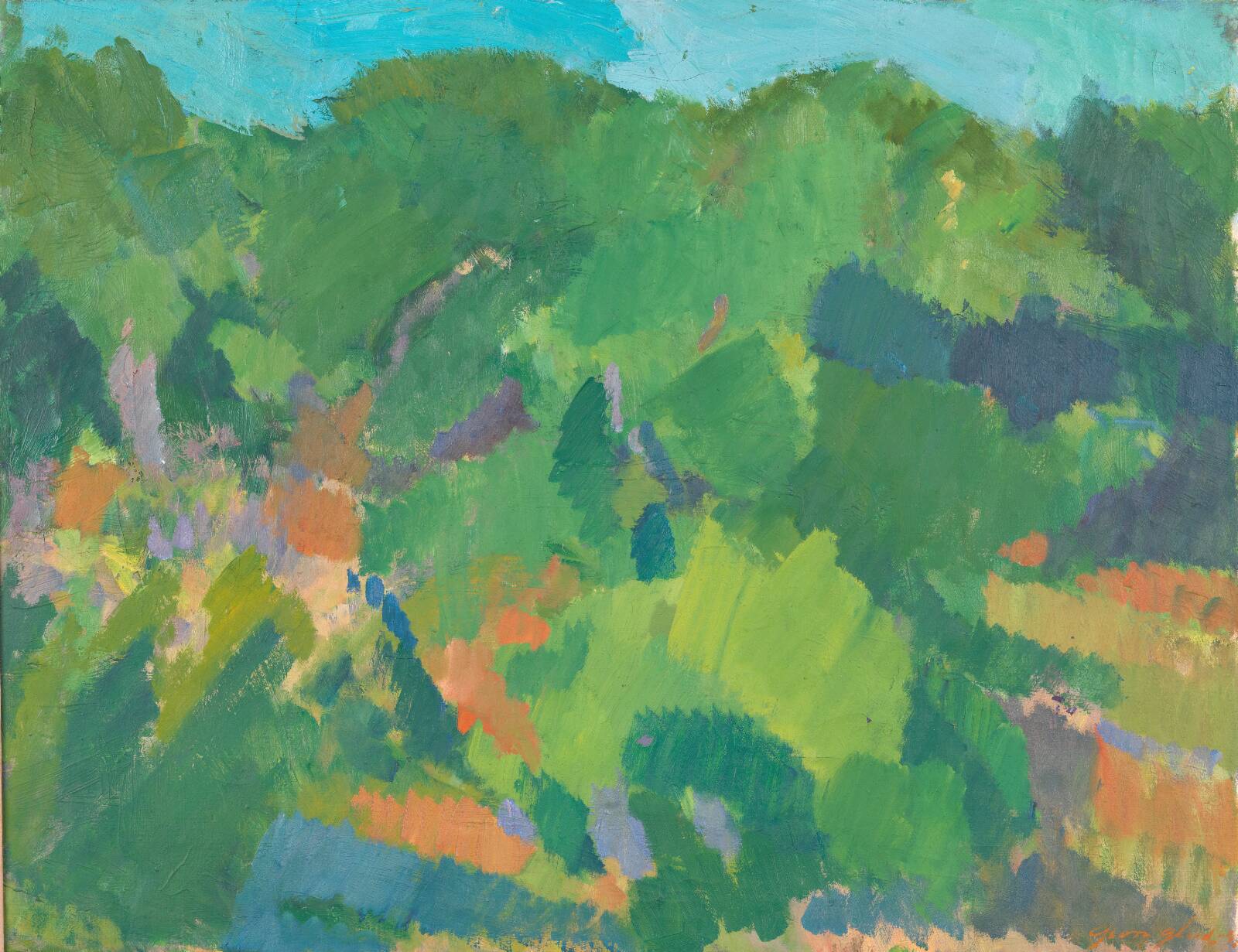Havebillede, Georg Glud, 1943