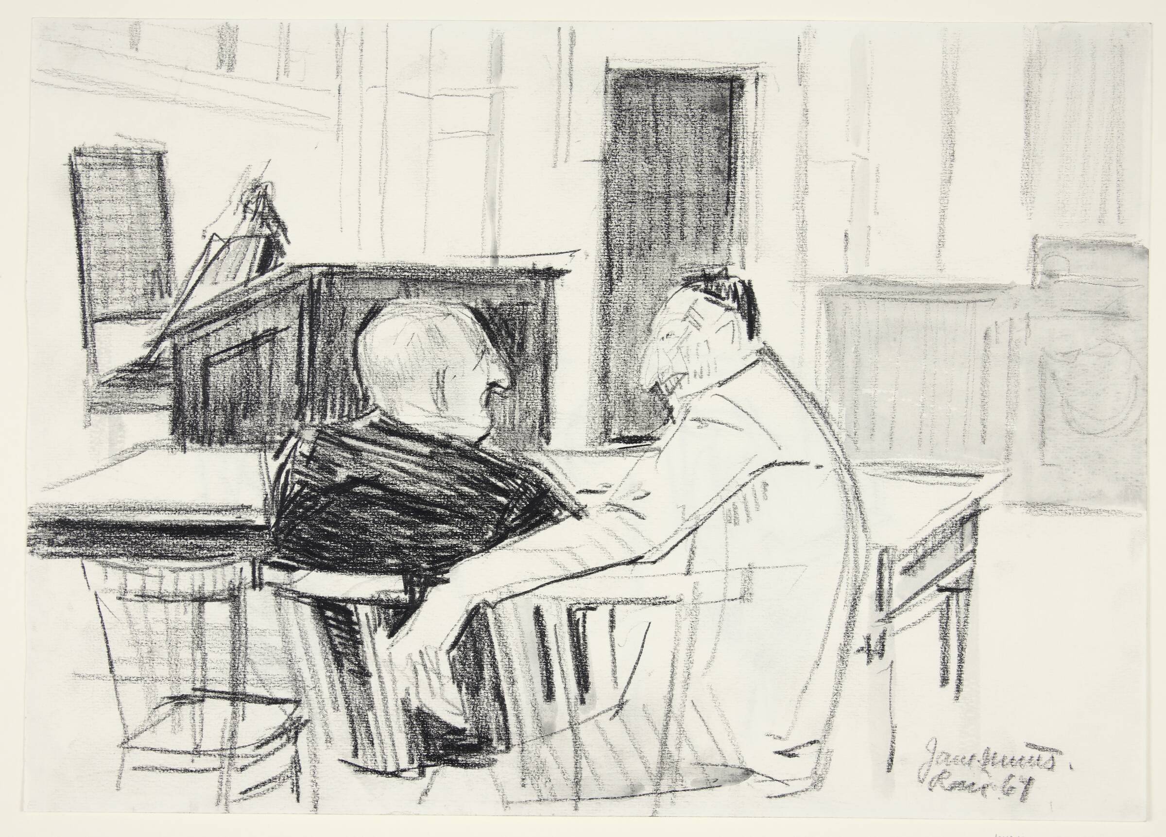 Studie fra en romersk retssal, Jane Muus, 1964