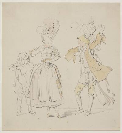 Scenebillede fra Johan Herman Wessels "Kærlighed uden Strømper"