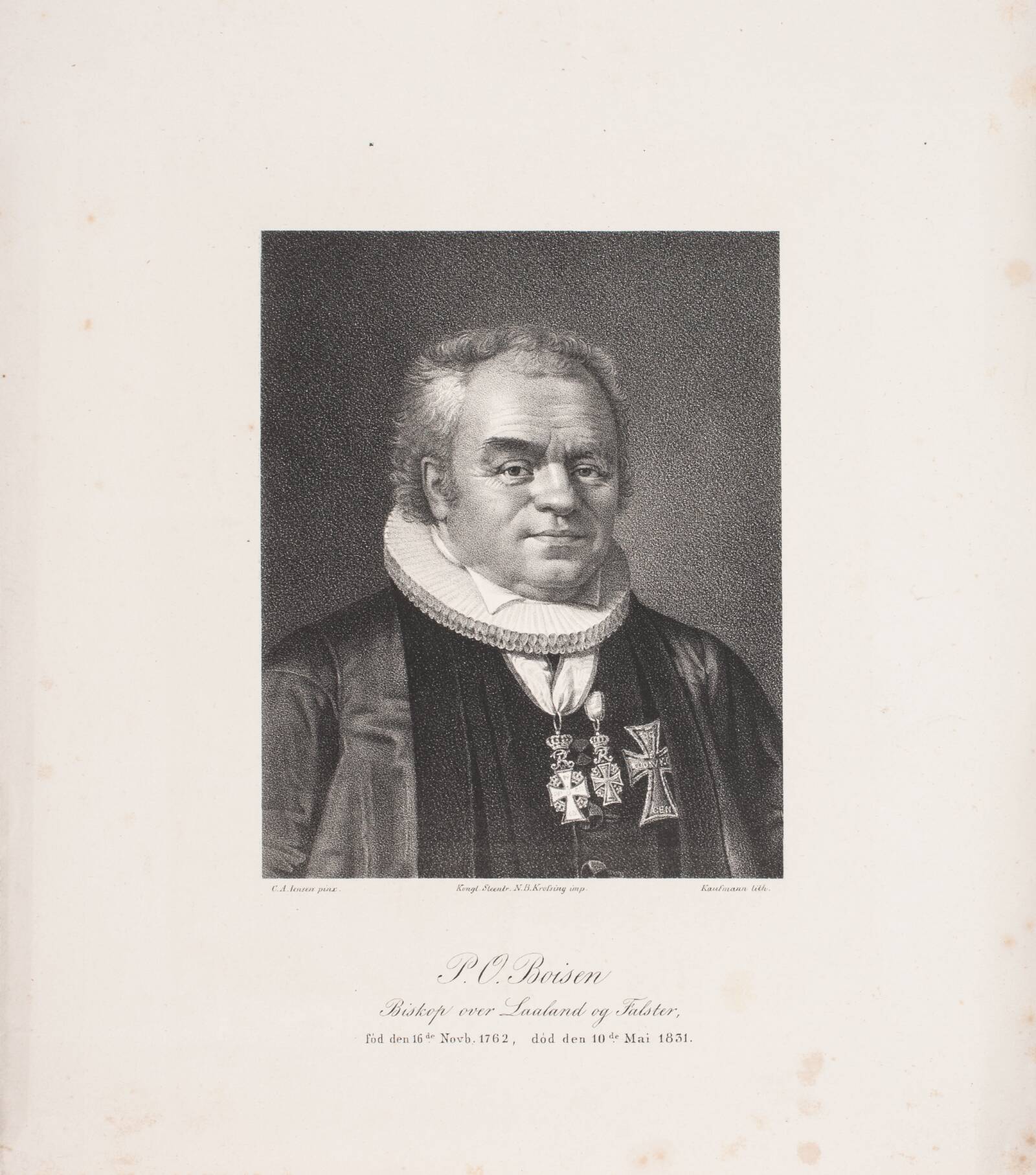 P. O. Boisen, Asmus Kaufmann, 1835