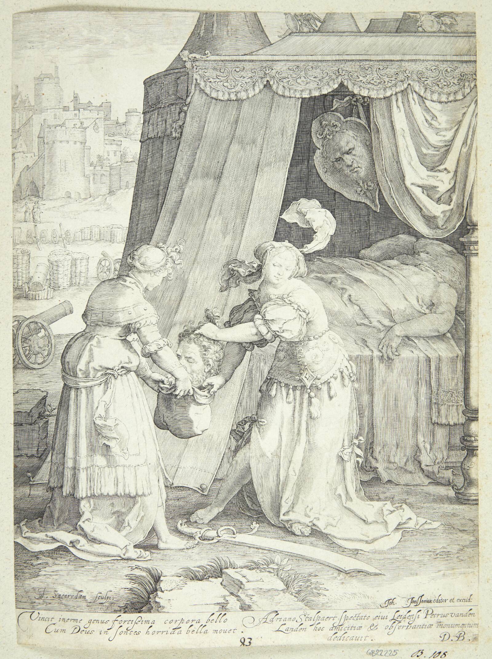Judit og Holofernes, Jan Saenredam, 1600
