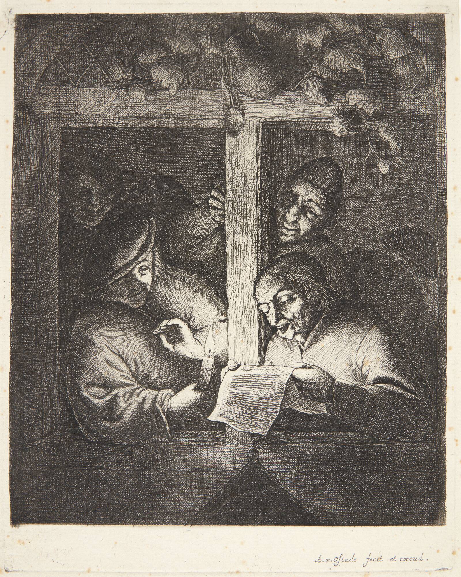 Sangerne, Adriaen van Ostade, 1667