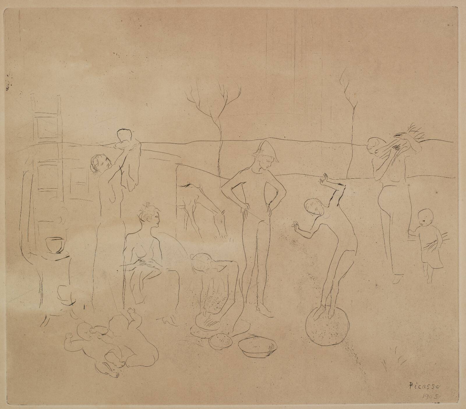 Akrobaterne, Pablo Picasso, 1905