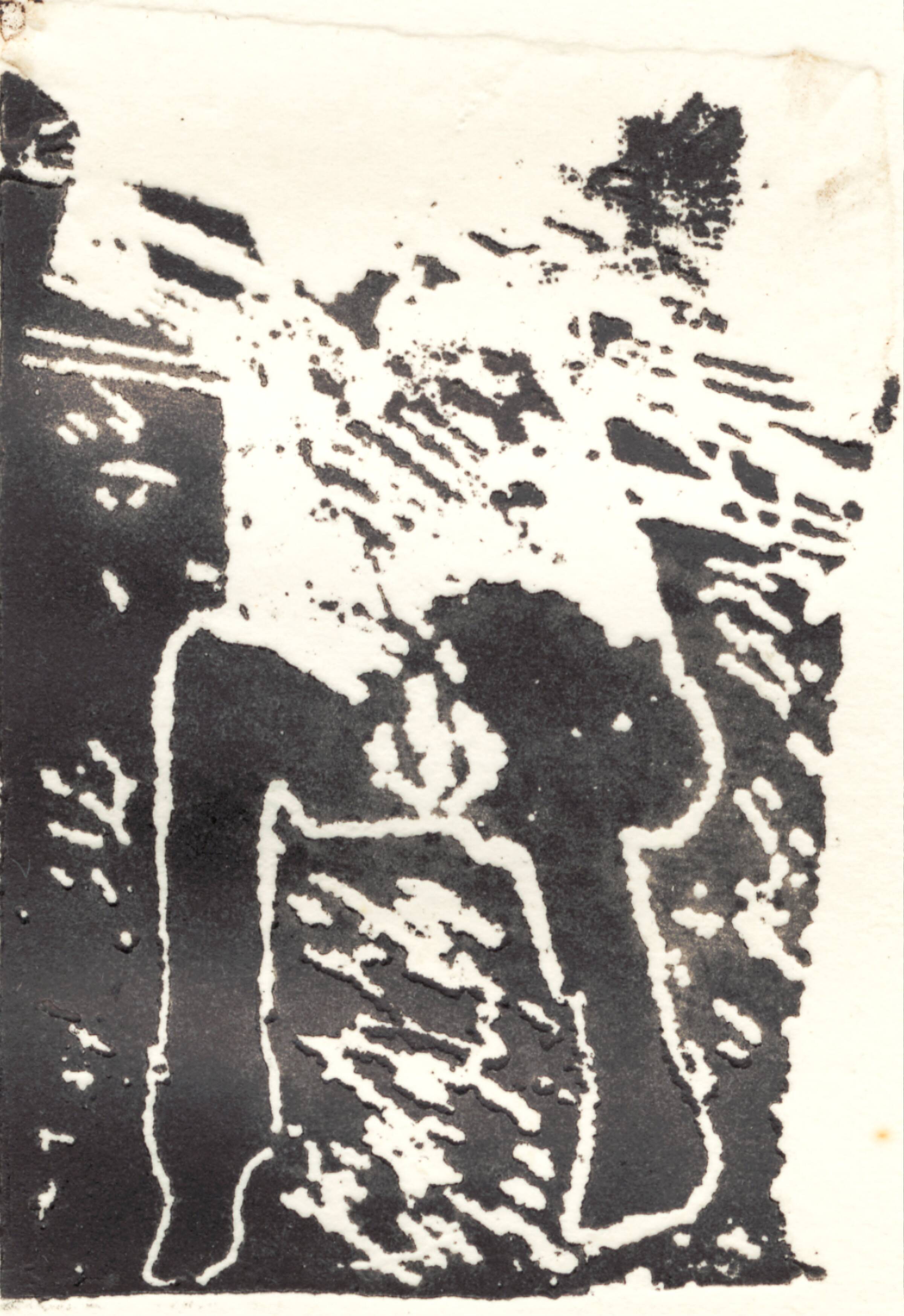 Ophidset dame, Per Kirkeby, 1964
