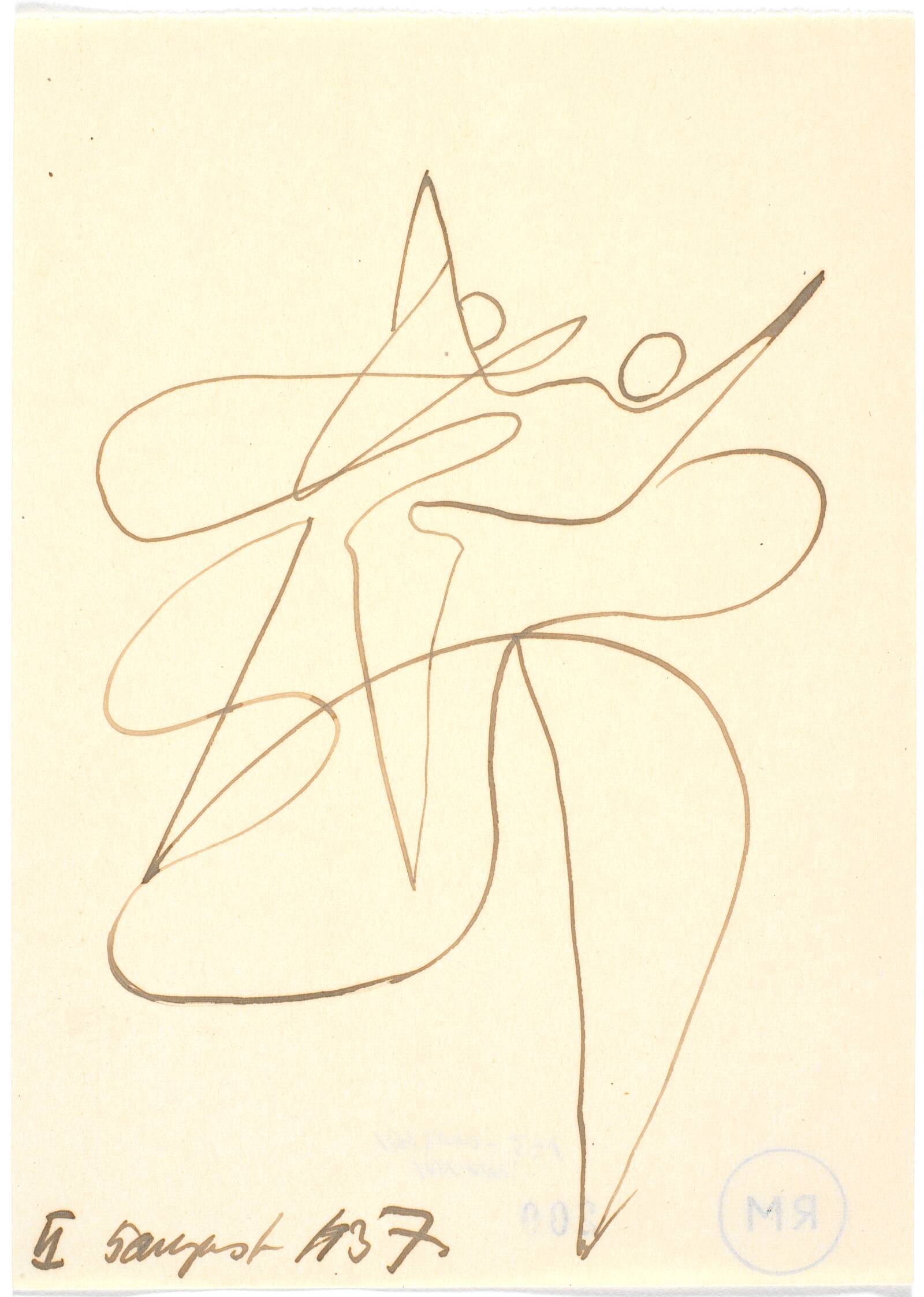 Botanisk figuration, Richard Mortensen, 1937