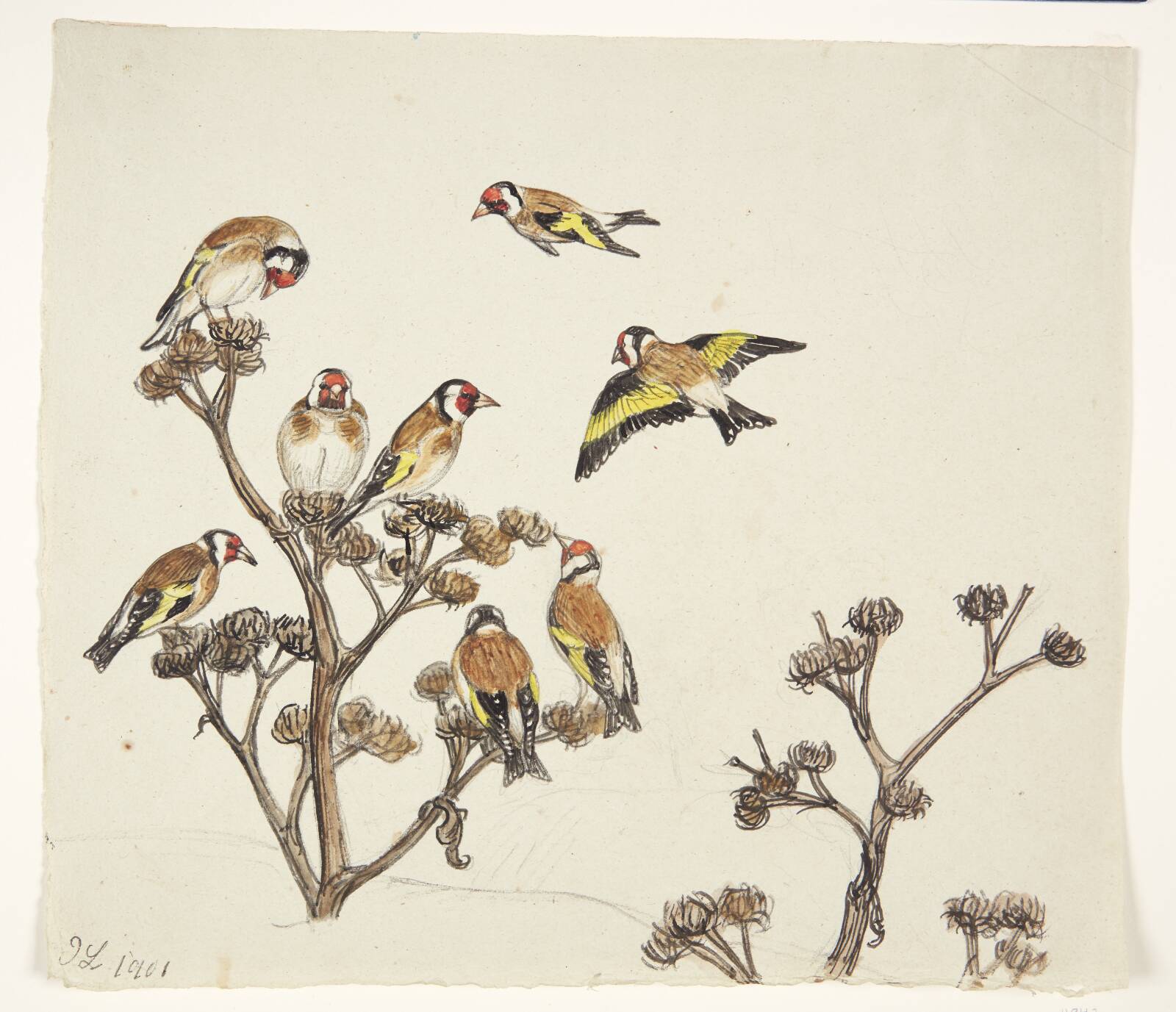 En flok stillitser, Johannes Larsen, 1901