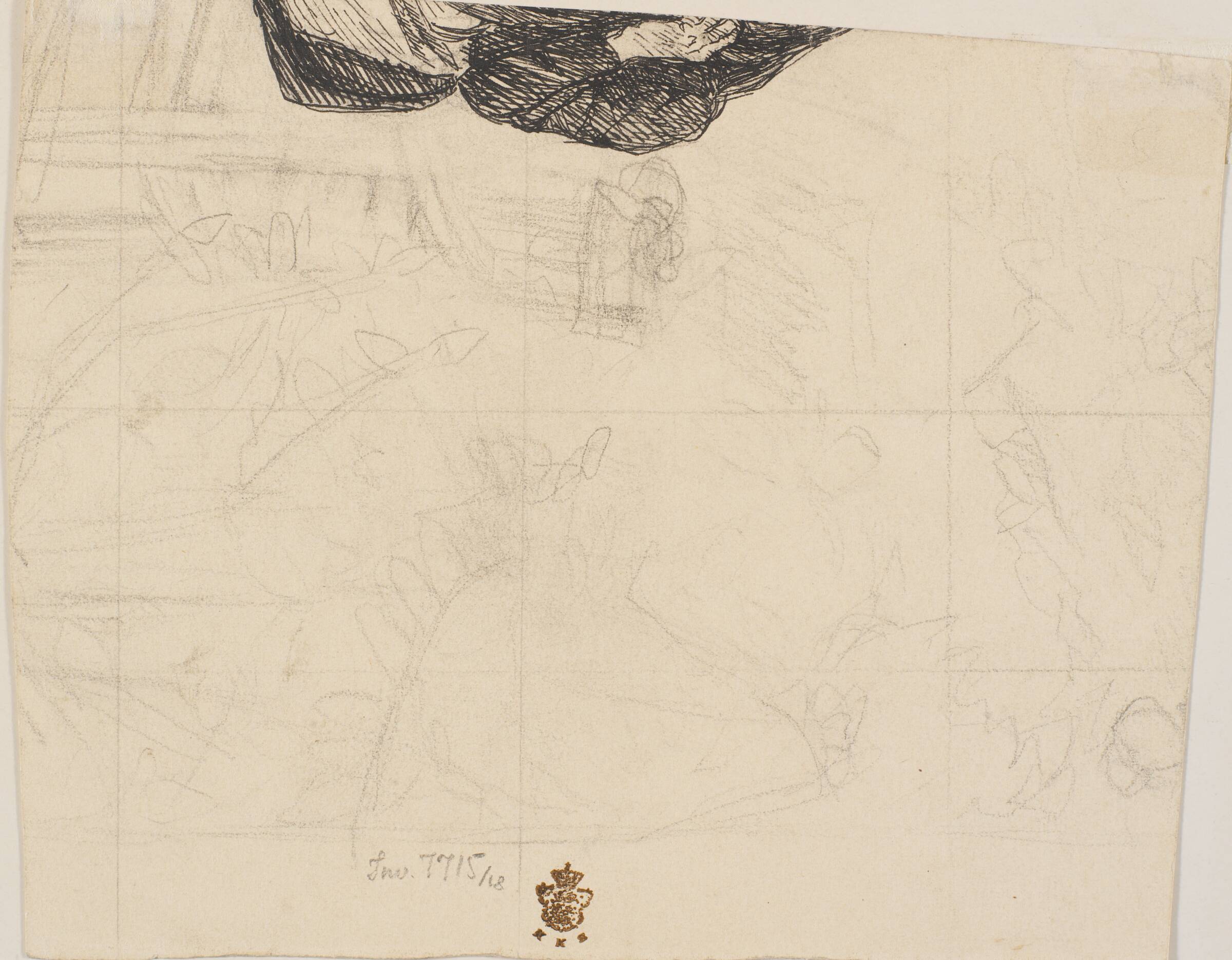 Højre side af gravkonen, Fritz Syberg, 1895