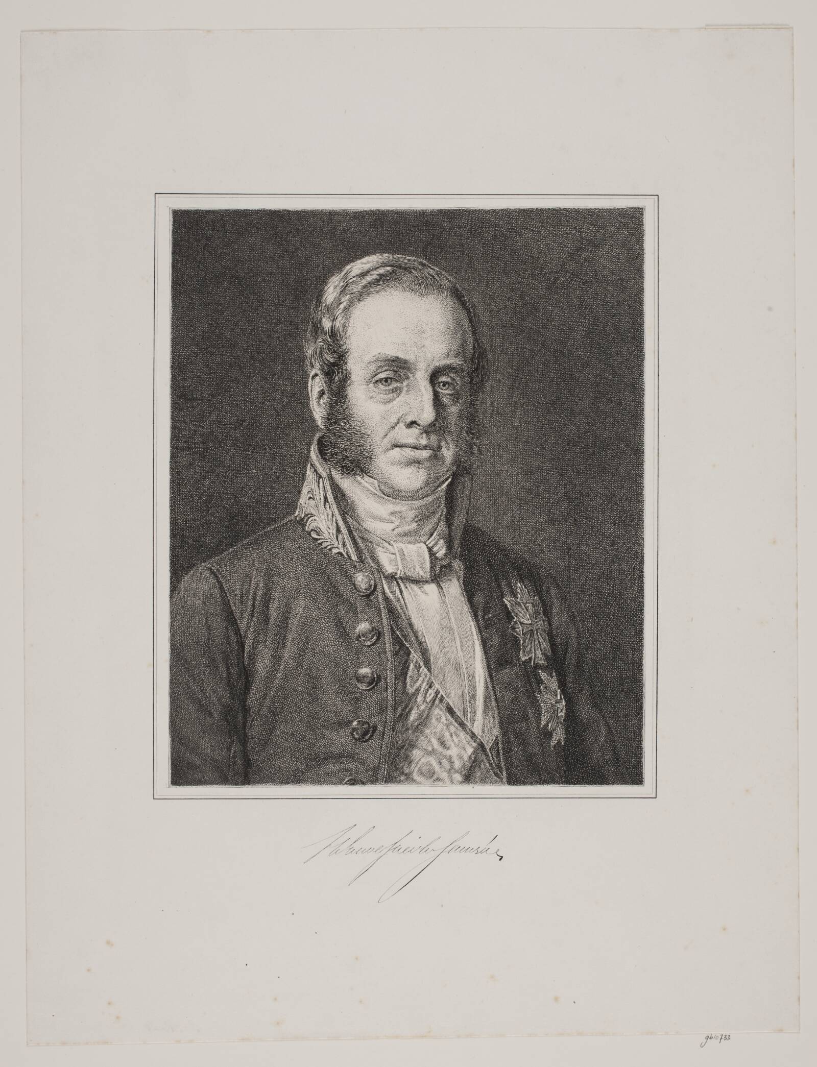 Generalpostdirektør Greve S. Danneskjold-Samsøe, Jørgen Roed, 1848