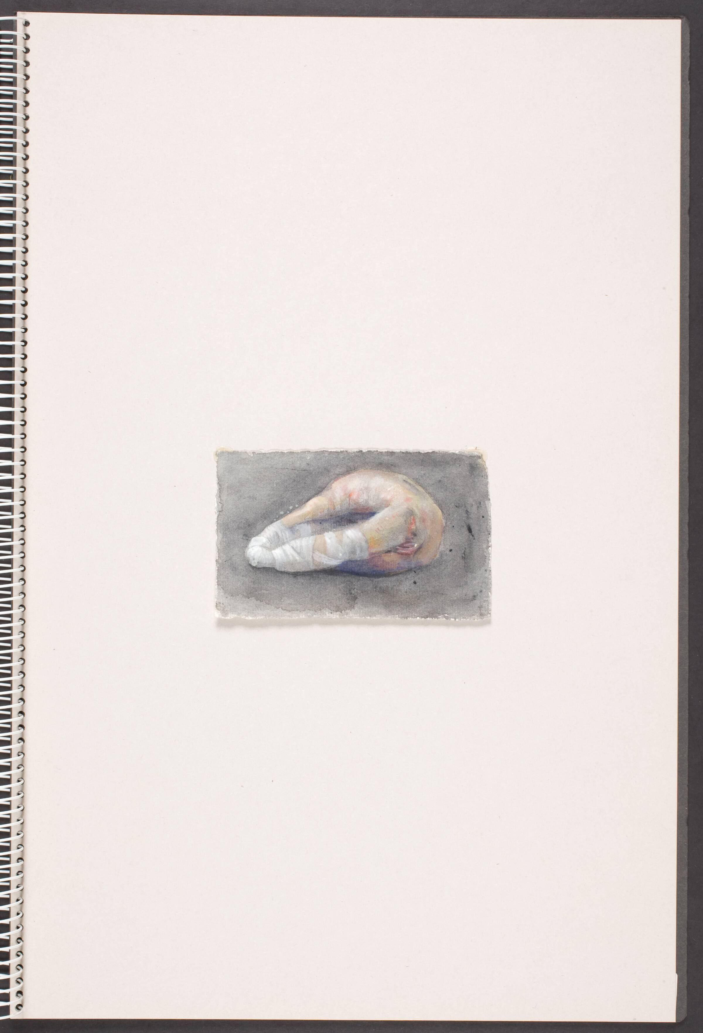 Liggende, antropomorf figur med bandagerede lemmer, Michael Kvium, 1991-1993