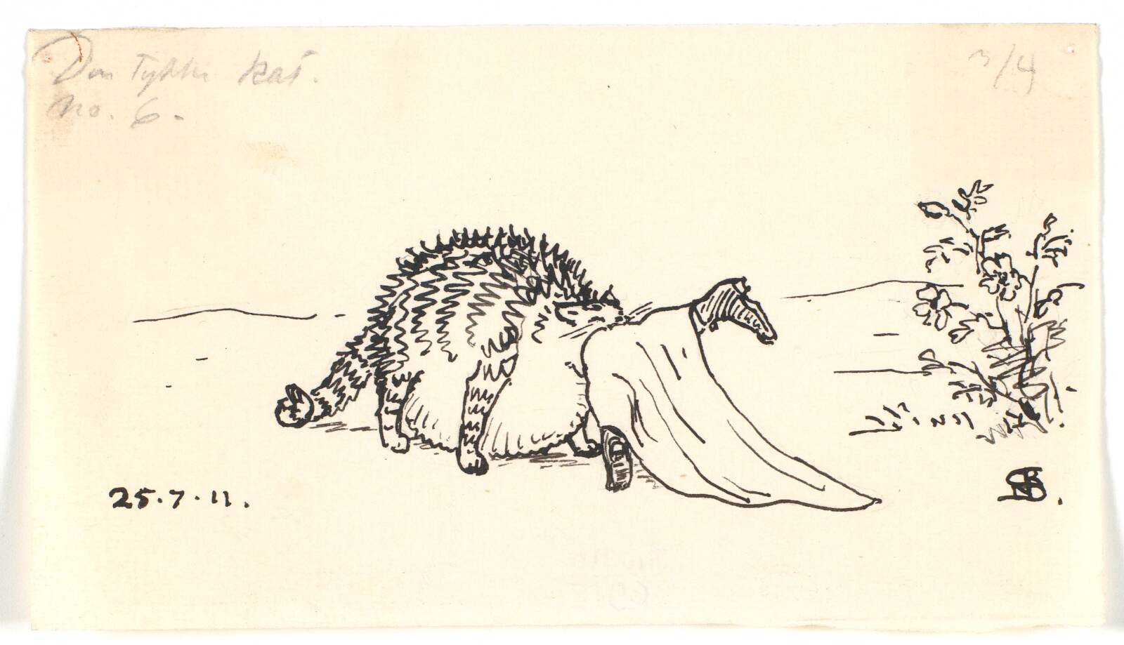 Den tykke kat, Niels Skovgaard, 1911