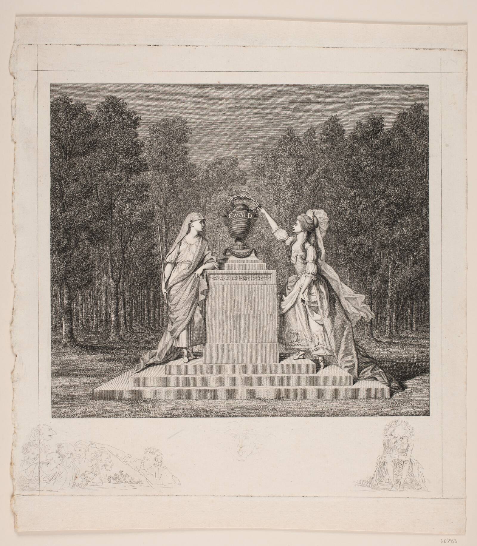 Ewalds minde, J.F. Clemens, 1783-1784