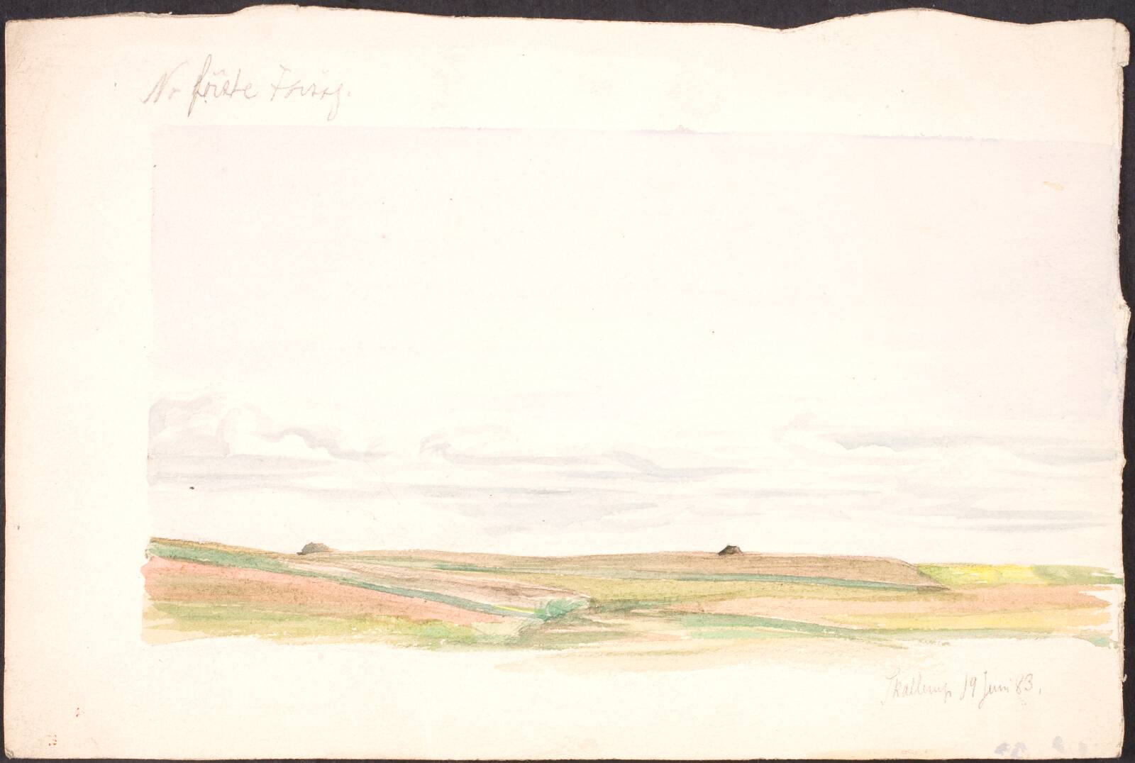 Landskab, Skallerup, Agnes Slott-Møller, 1883