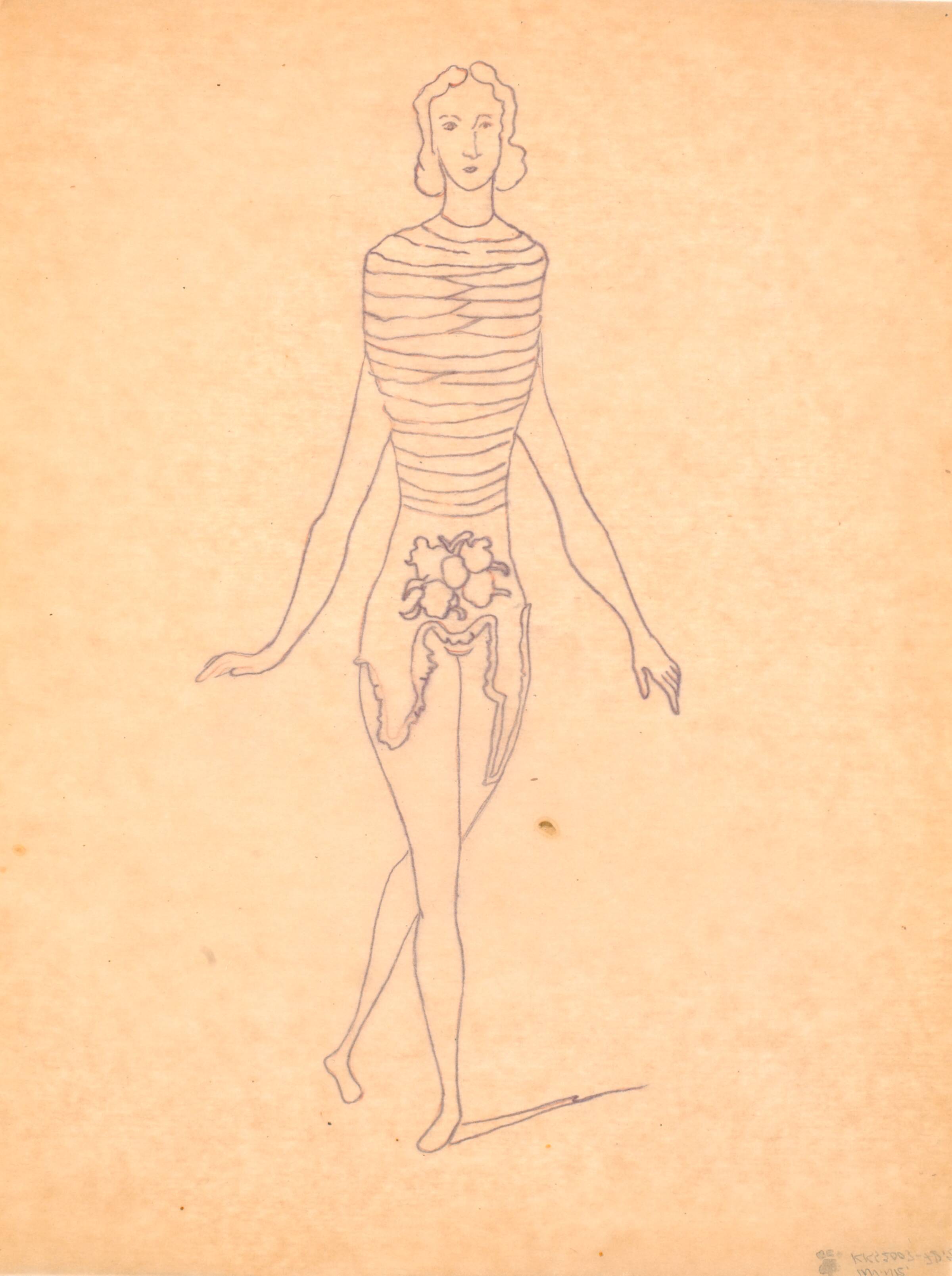 Kærlighedens triumf. Kostumeskitse, Wilhelm Freddie, 1940