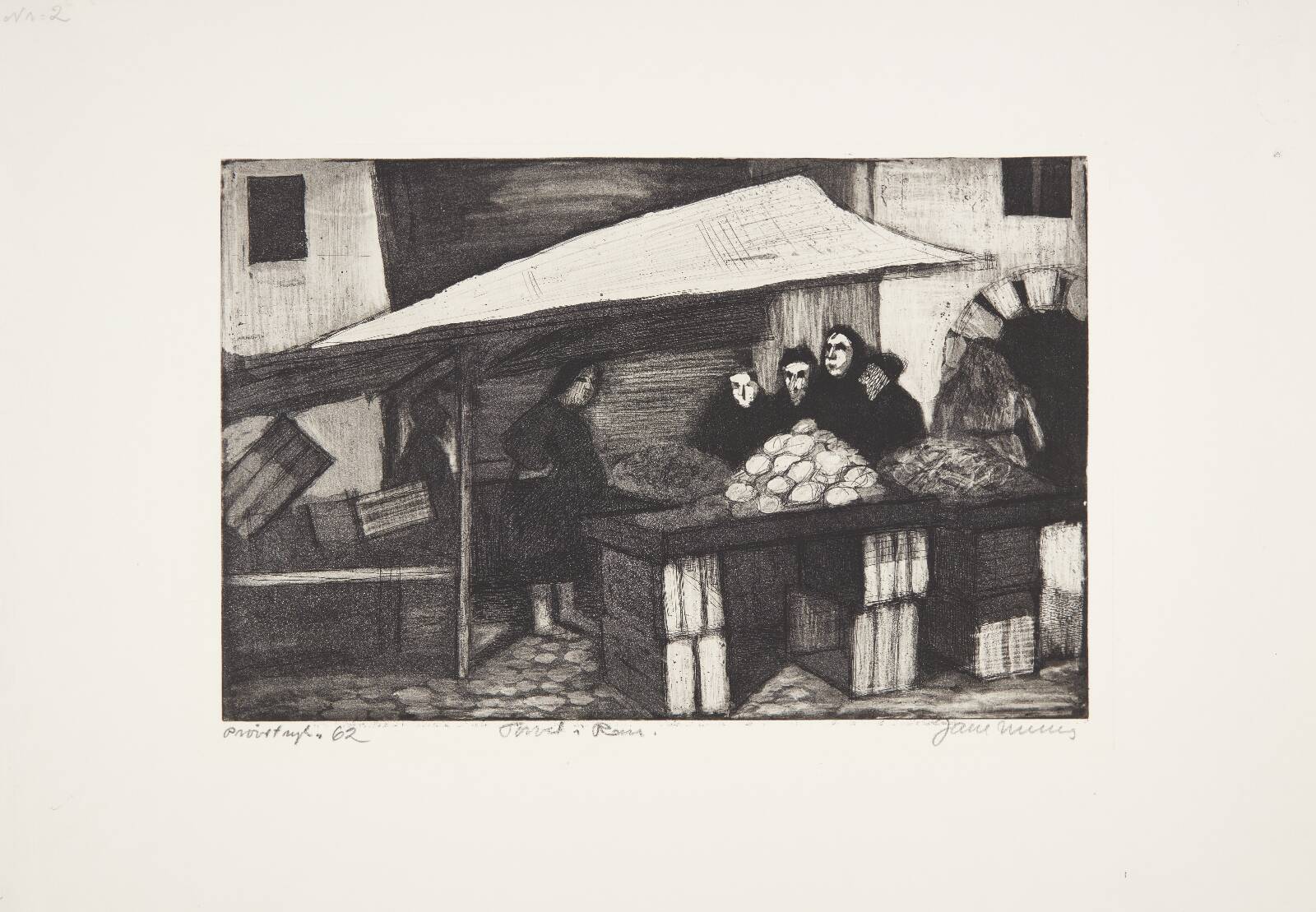 Torvet i Rom, Jane Muus, 1962