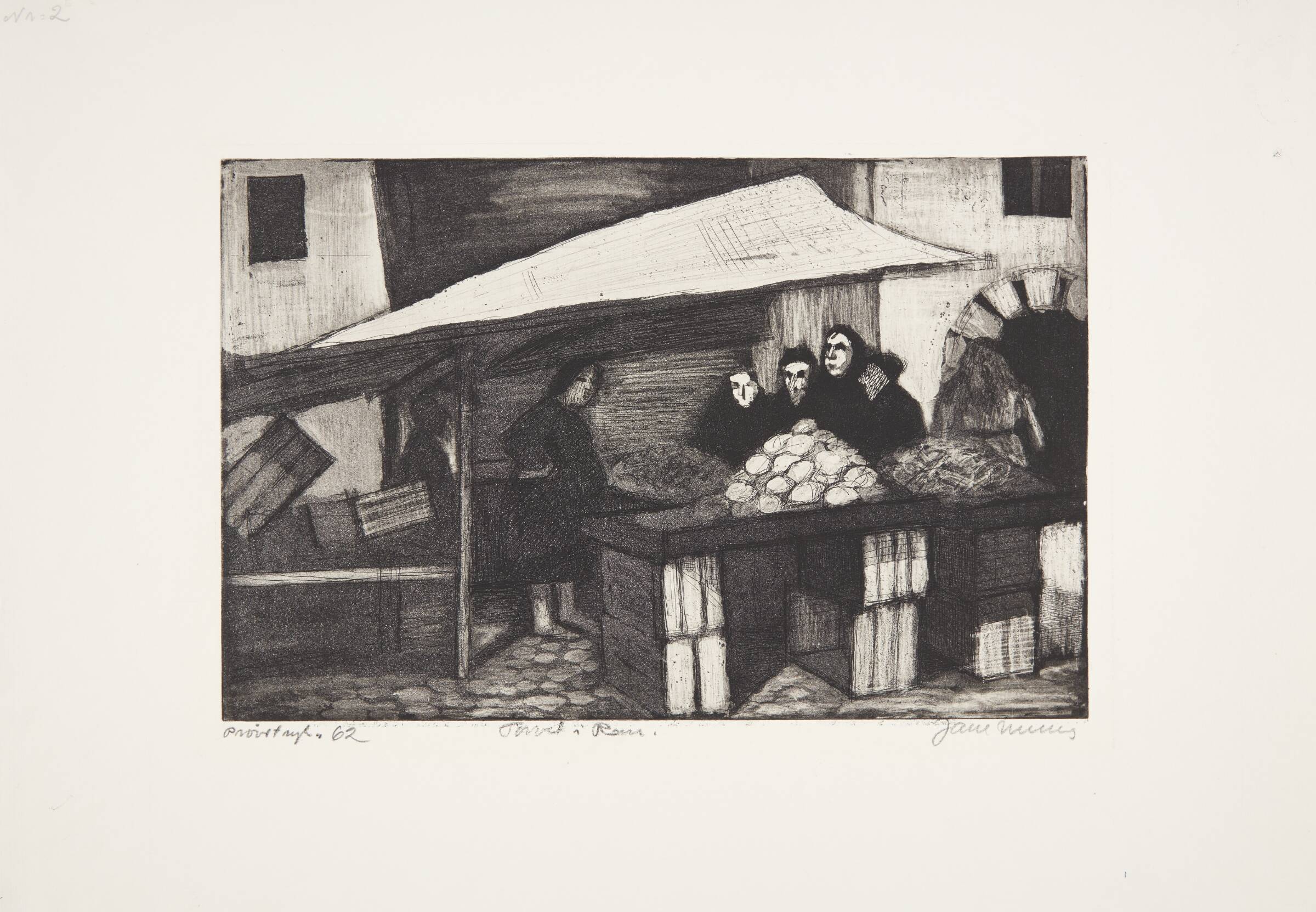 Torvet i Rom, Jane Muus, 1962