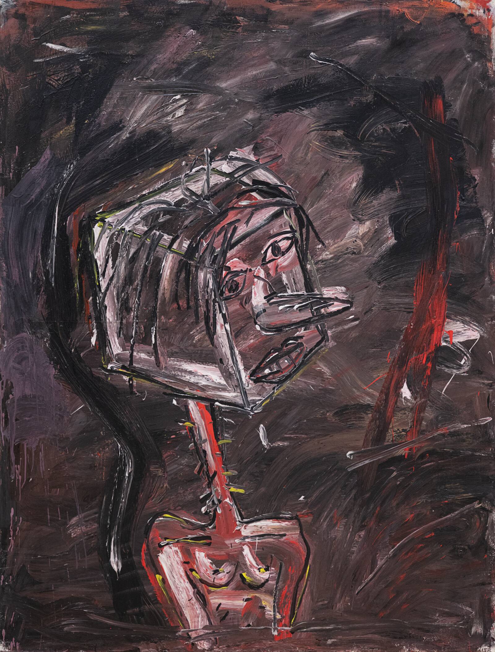 Portræt af Sigrid F., Walter Dahn, 1982