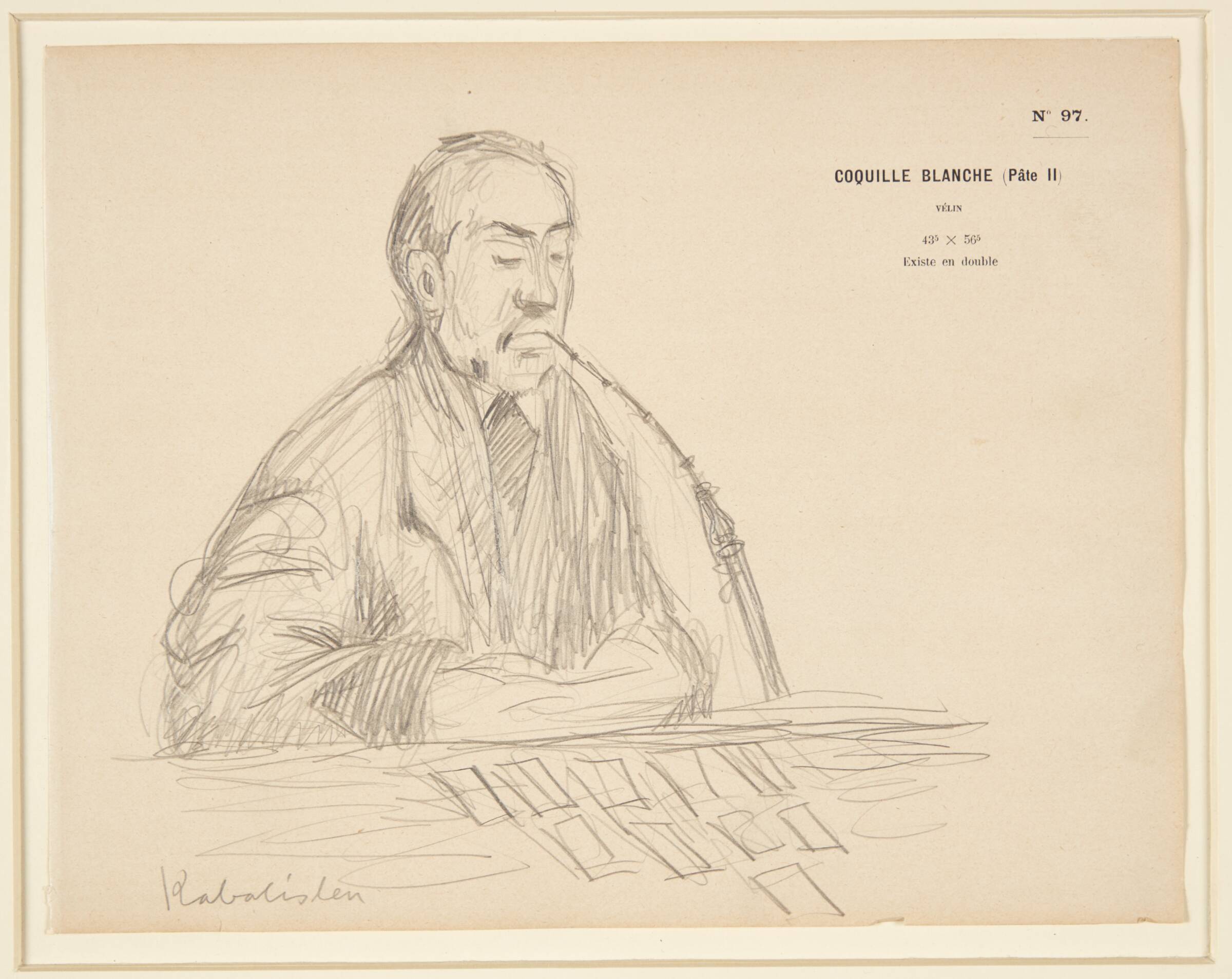 Kabalisten. Kunstnerens far med lang pibe, Харальд Гирсинг, 1905-1906