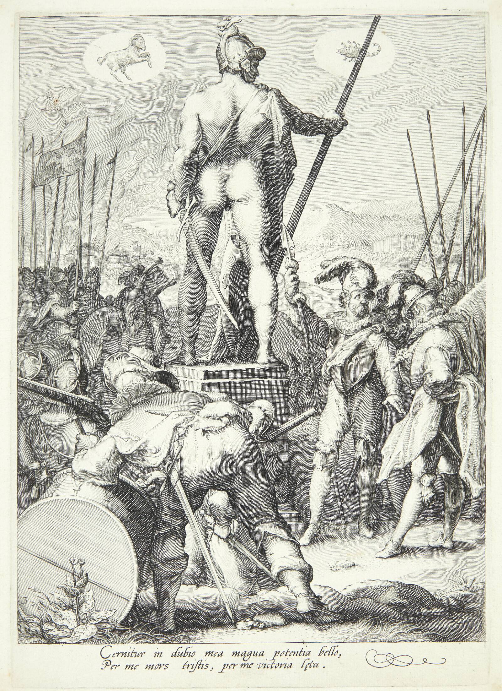 Mars, Jan Saenredam, 1596
