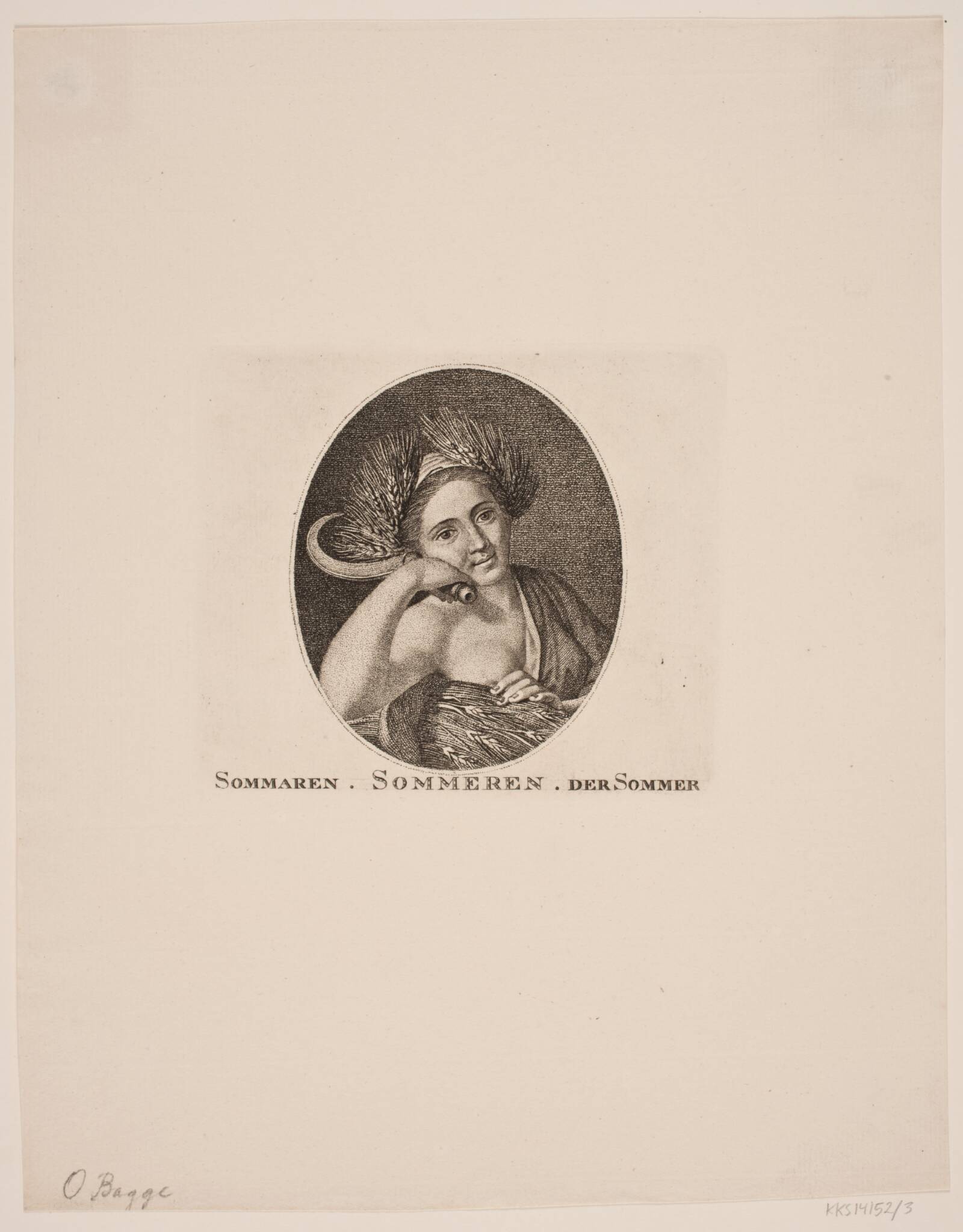 Sommer, Oluf Olufsen Bagge, 1821-1824
