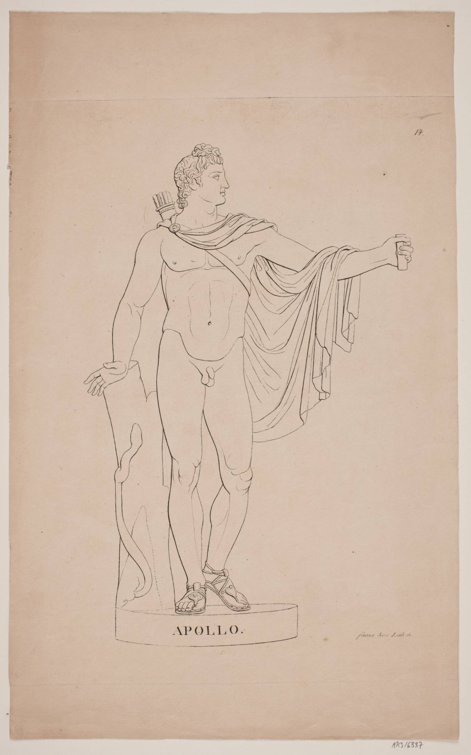 Apollo, Gerhard Ludvig Lahde, 1765-1833