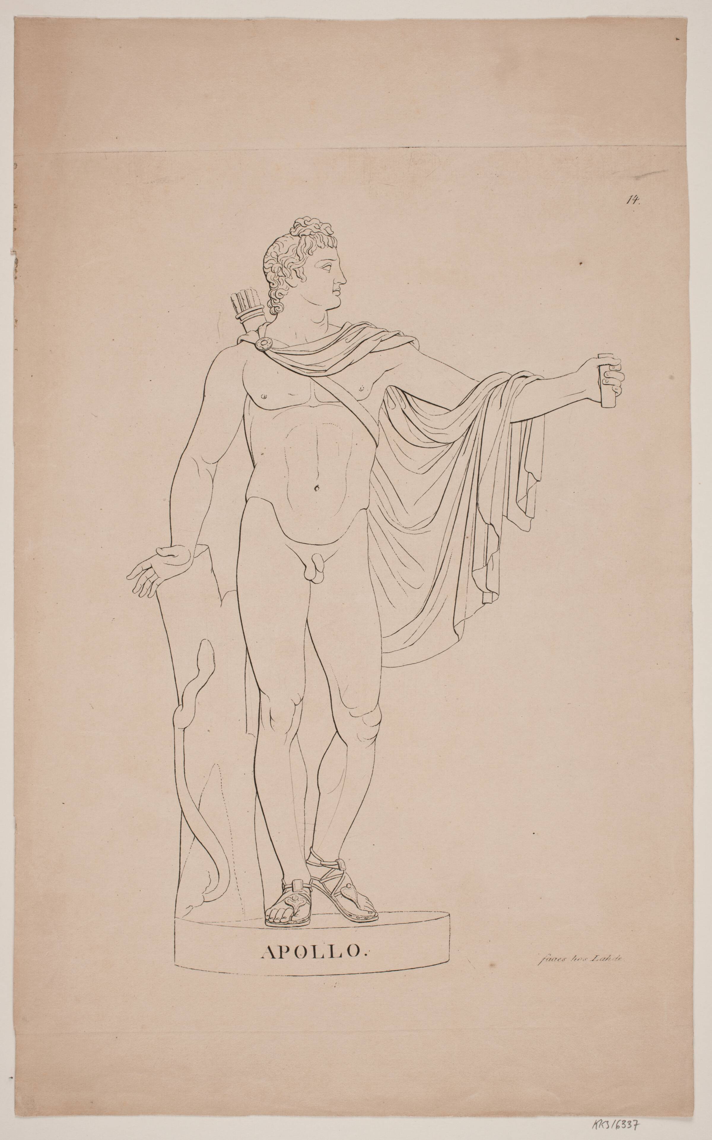 Apollo, Gerhard Ludvig Lahde, 1765-1833