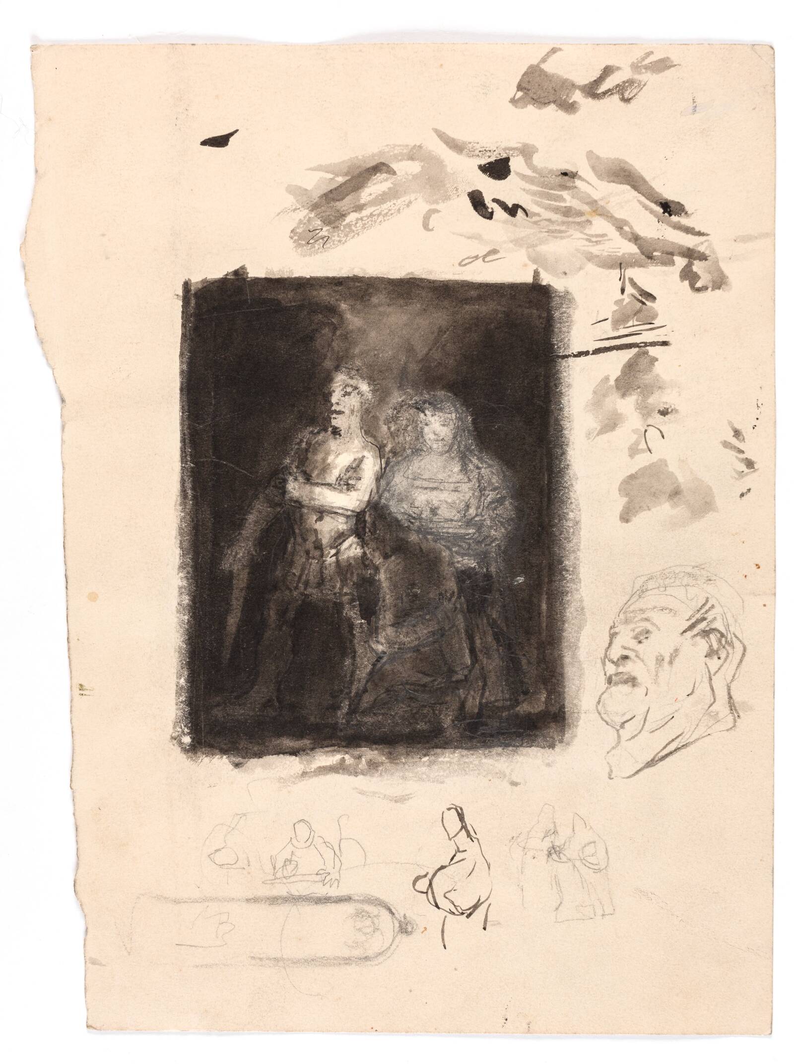 Studie til "Diogenes", Oluf Hartmann, 1879-1910