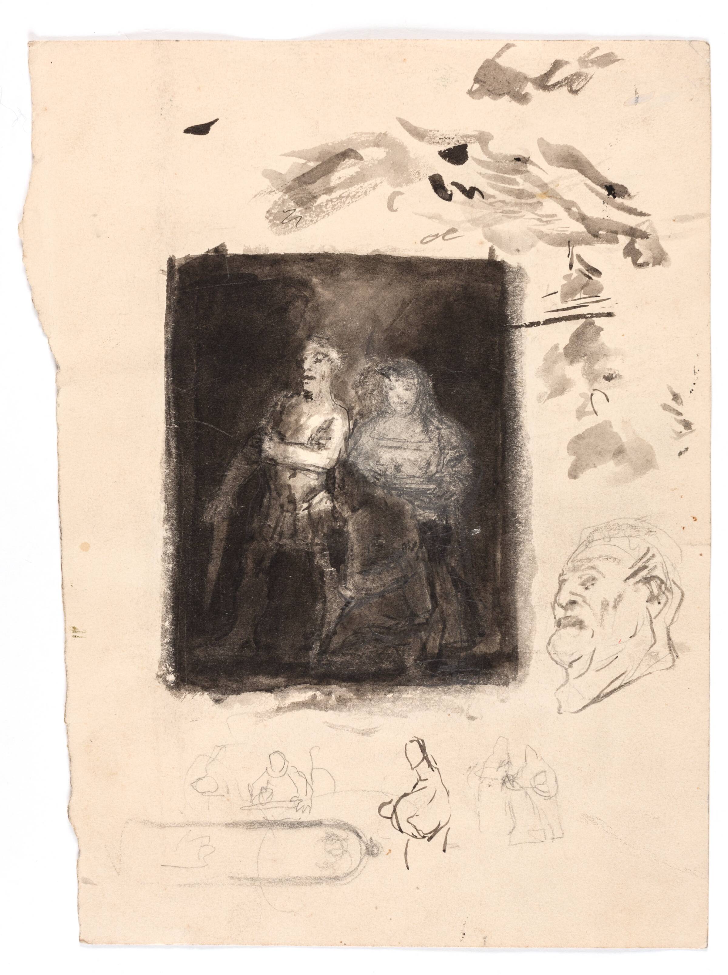 Studie til "Diogenes", Oluf Hartmann, 1879-1910