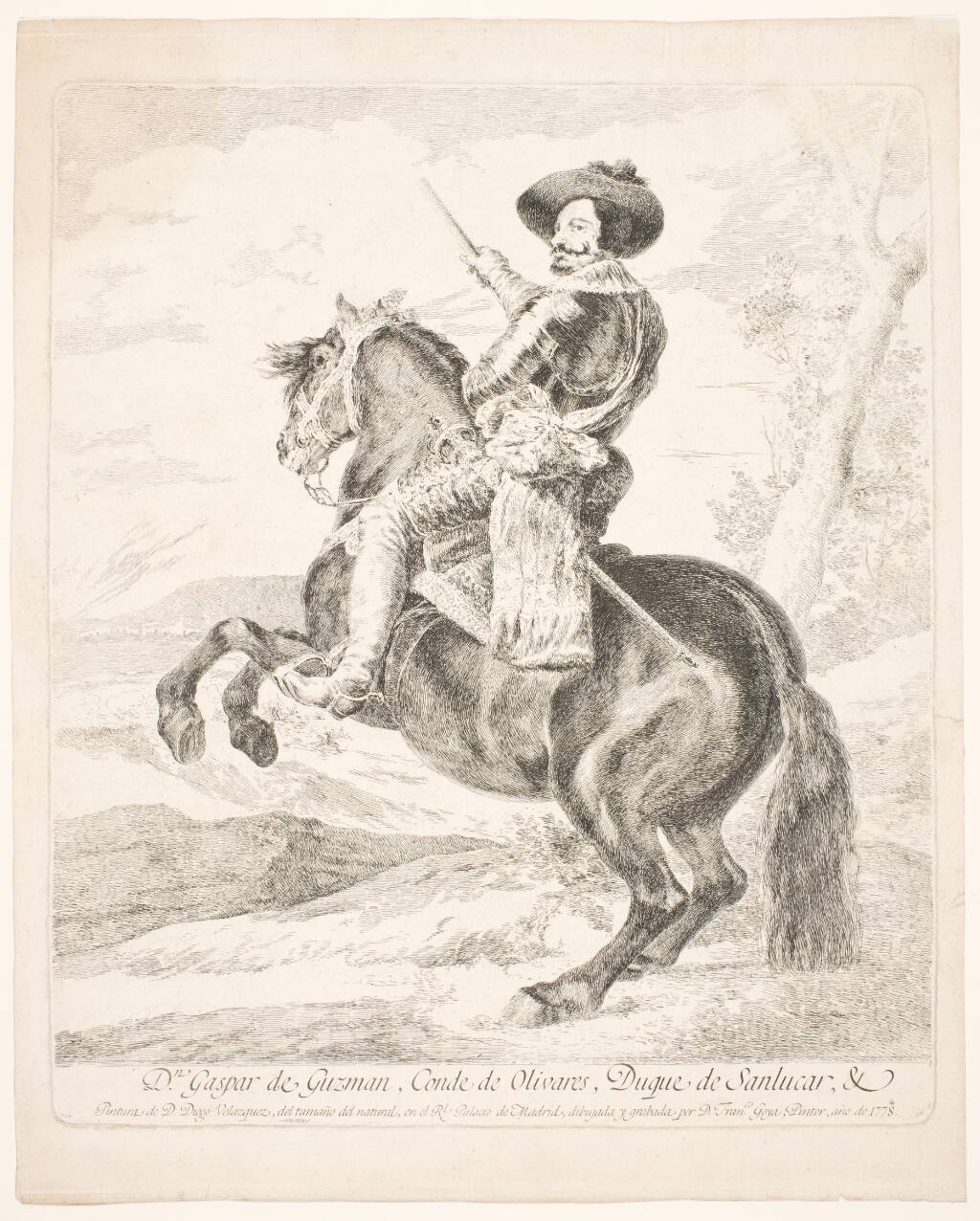 Don Gaspar de Guzman, greve af Olivares, Francisco de Goya, 1778
