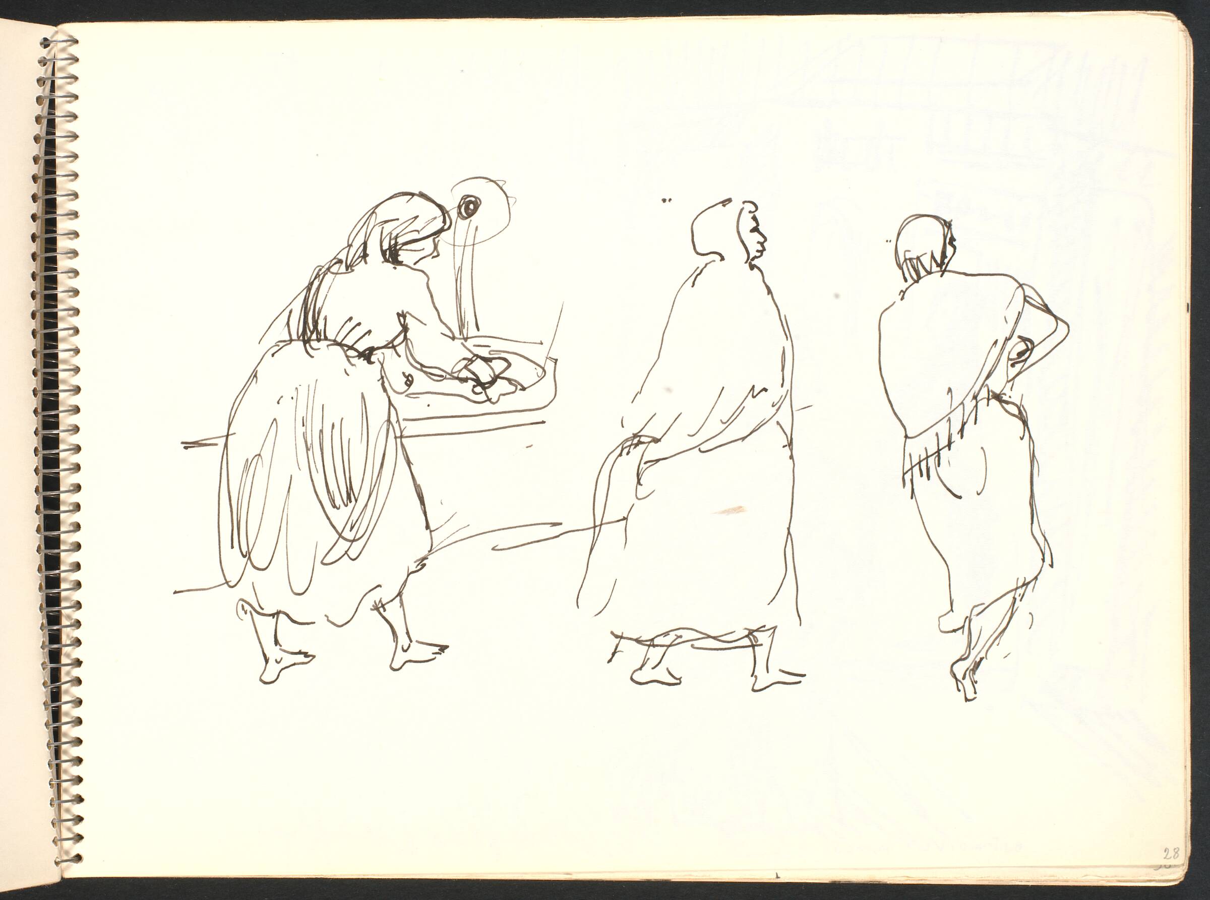 Kvinder ved en brønd, Gottfred Eickhoff, 1952