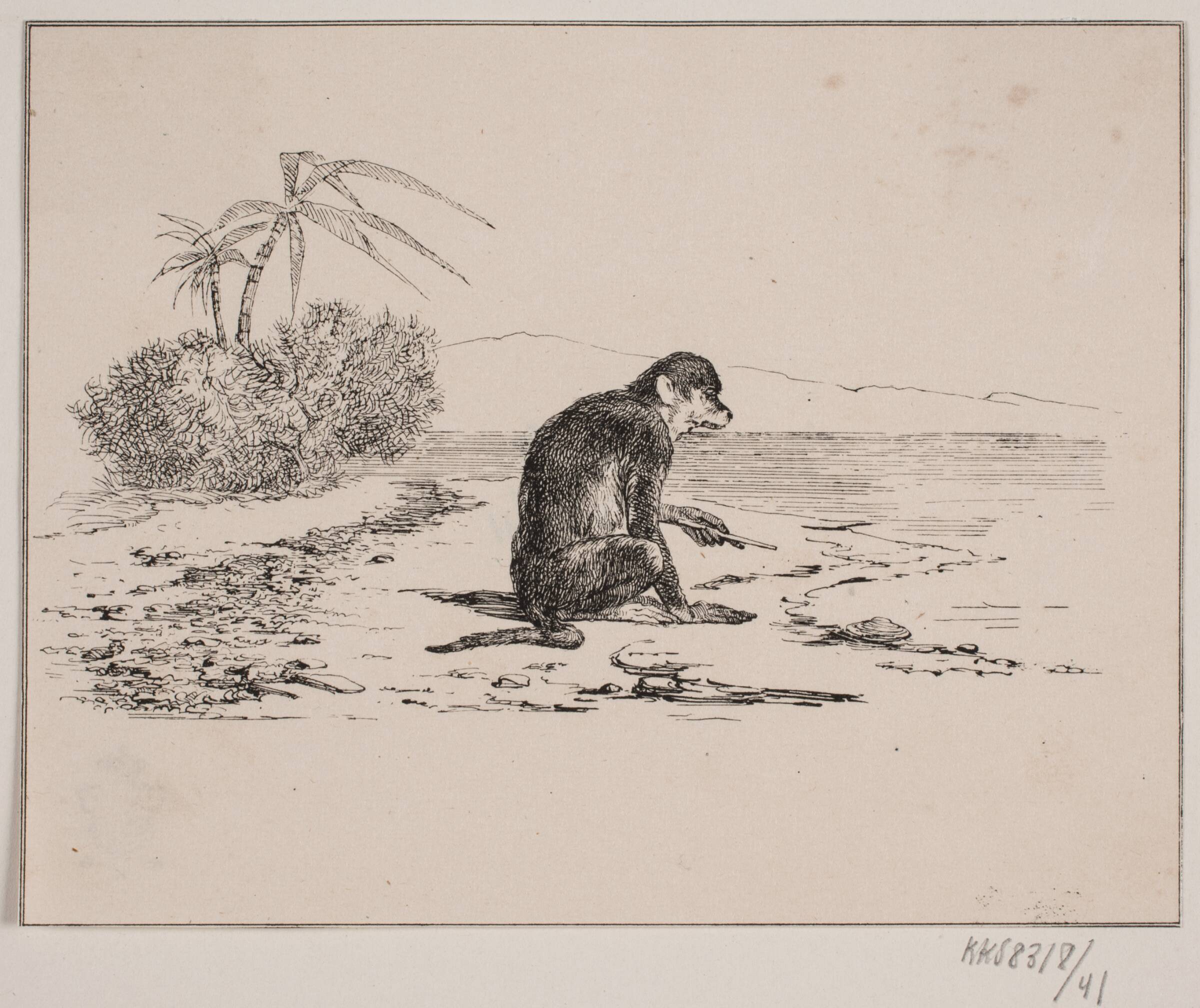 Abekatten, Adolph Kittendorff, 1845