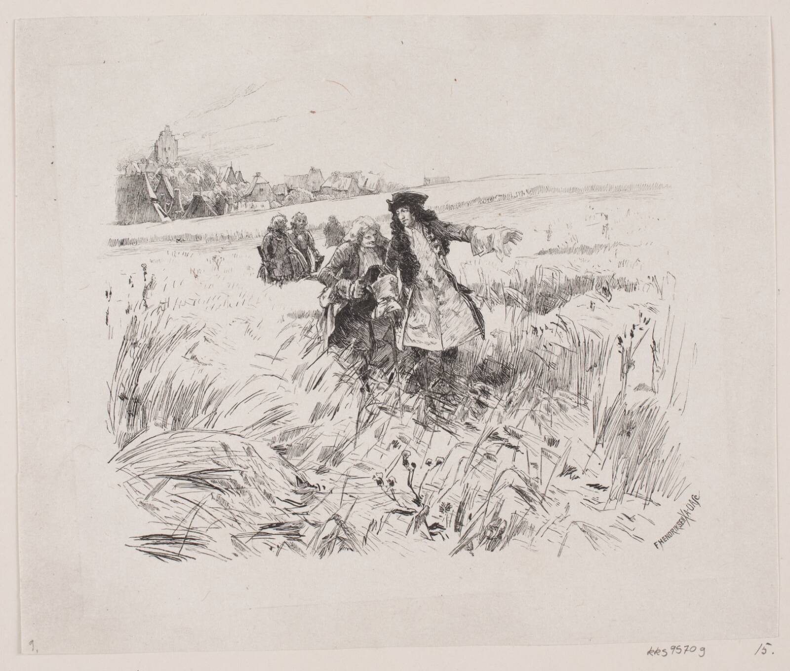 Illustration til "Jeppe paa Bjerget", Oscar Andersen, 1848-1907