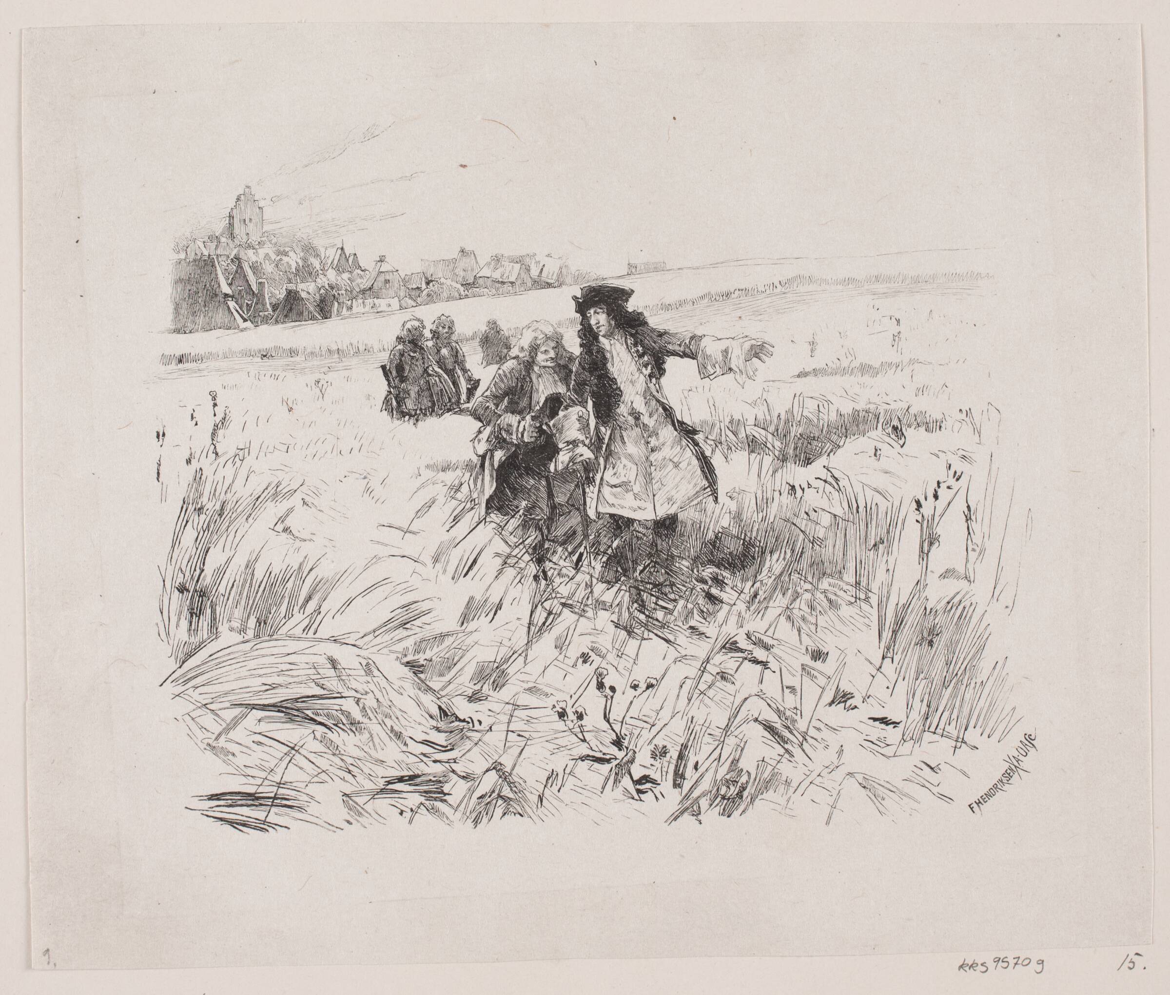 Illustration til "Jeppe paa Bjerget", Oscar Andersen, 1848-1907