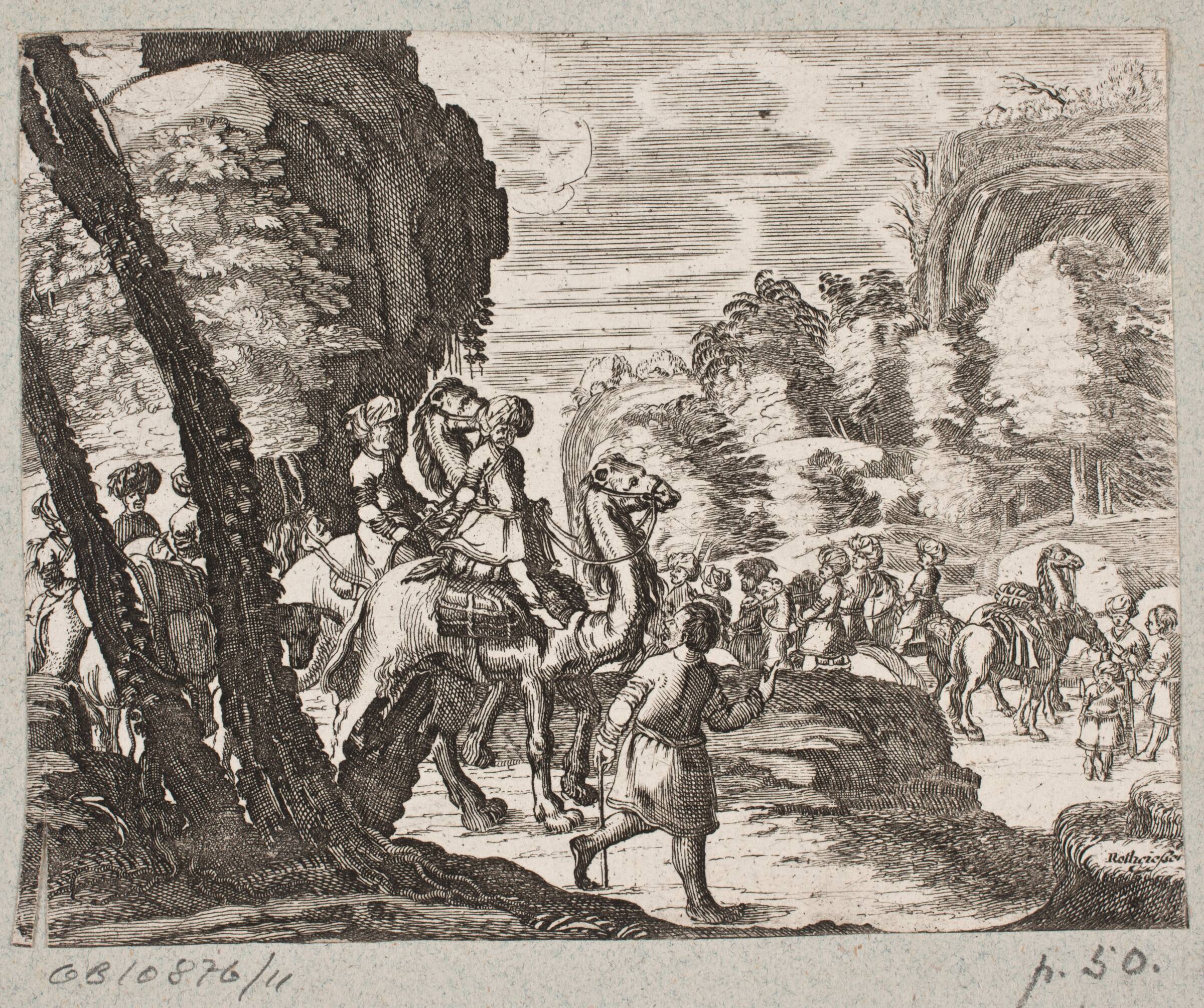 Illustration til Adam Olearius, “Persianischer Rosenthal von einem Sinnreichen Poeten Schich Saadi […]”, Schleswig 1660, Christian Rothgiesser, 1645
