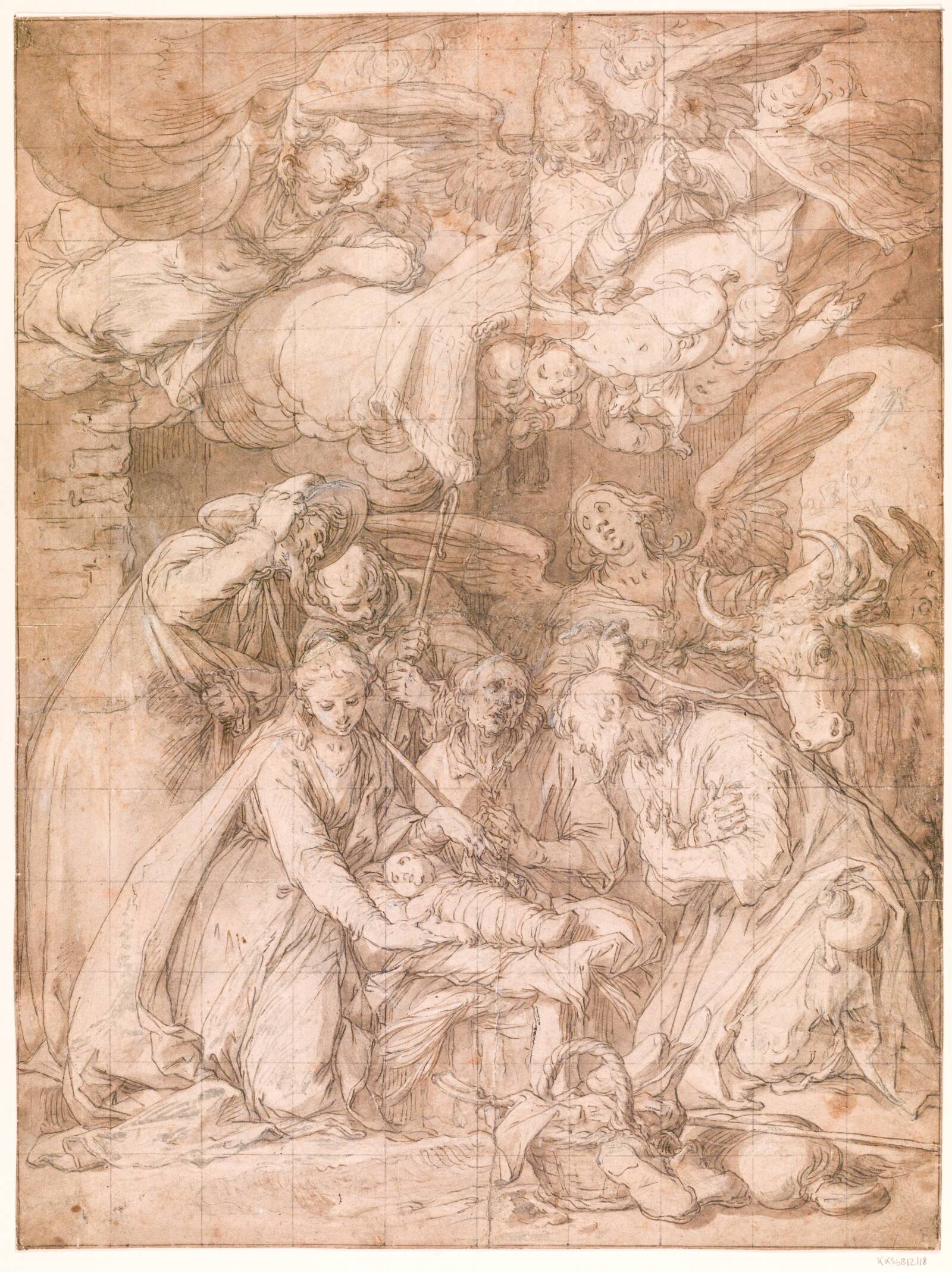 Hyrdernes tilbedelse, Abraham Bloemaert, 1610-1612