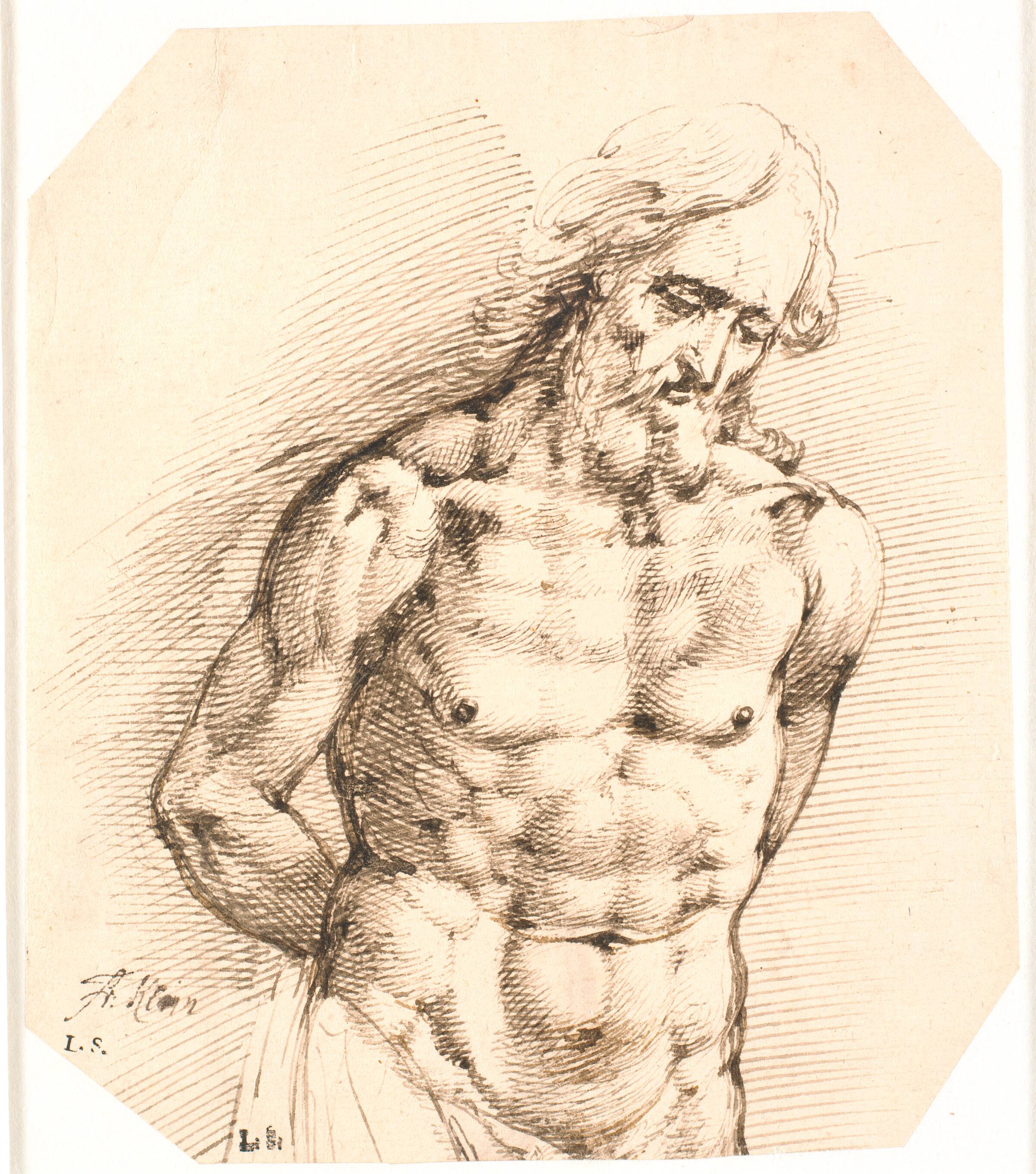 Halvfigur af en Kristus, Frantz Clein, 1582-1658