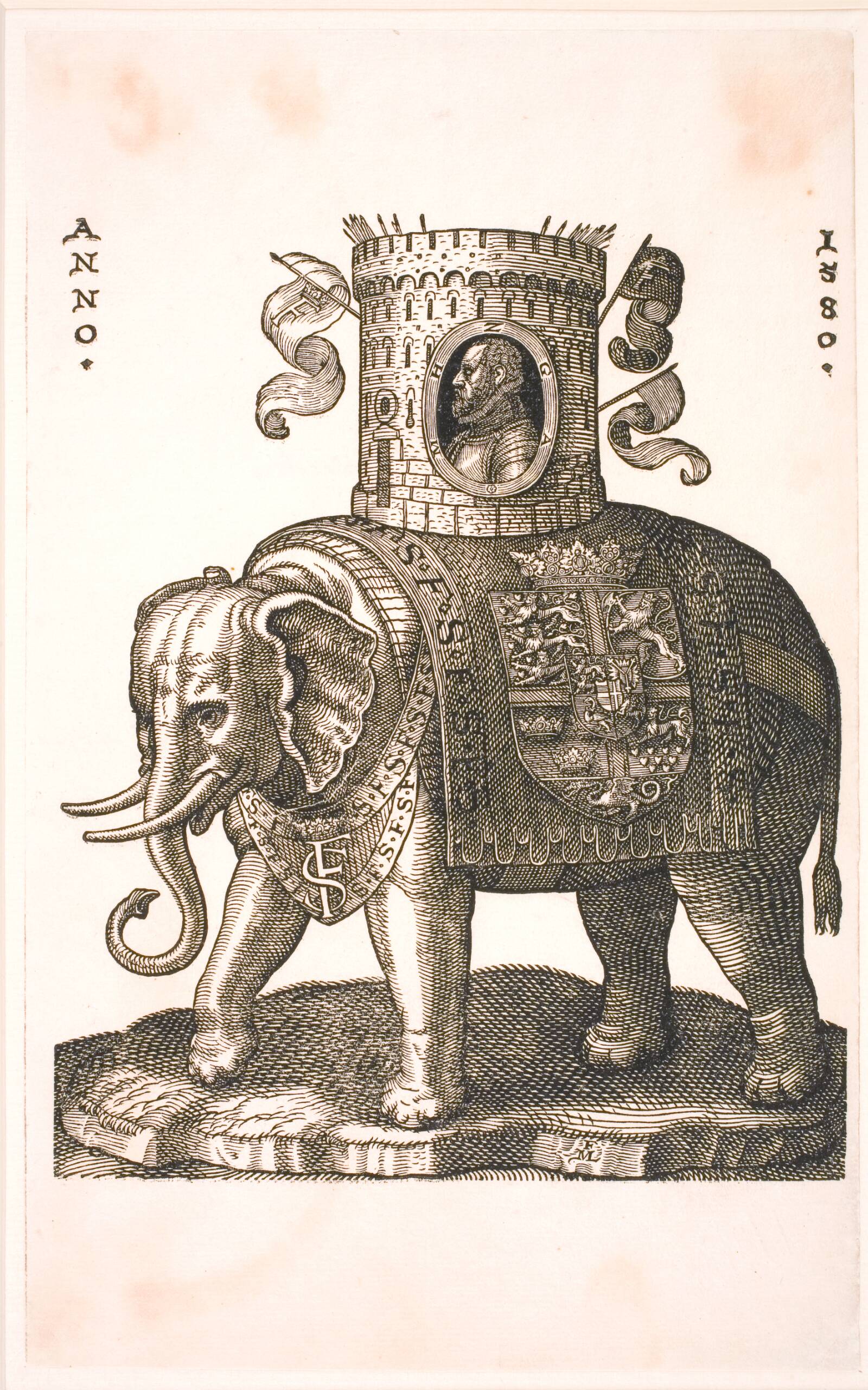 Elefantordenens emblem, Melchior Lorck, 1580