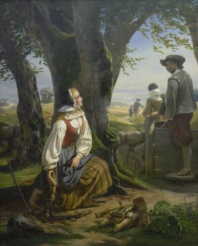 Kirstine Svends finder guldhornet ved Gallehus den 20. juli 1639