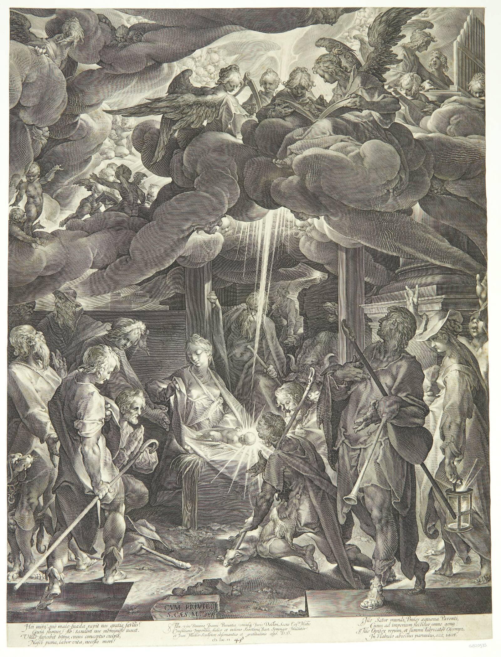 Hyrdernes tilbedelse, Jan Harmensz. Muller, 1606