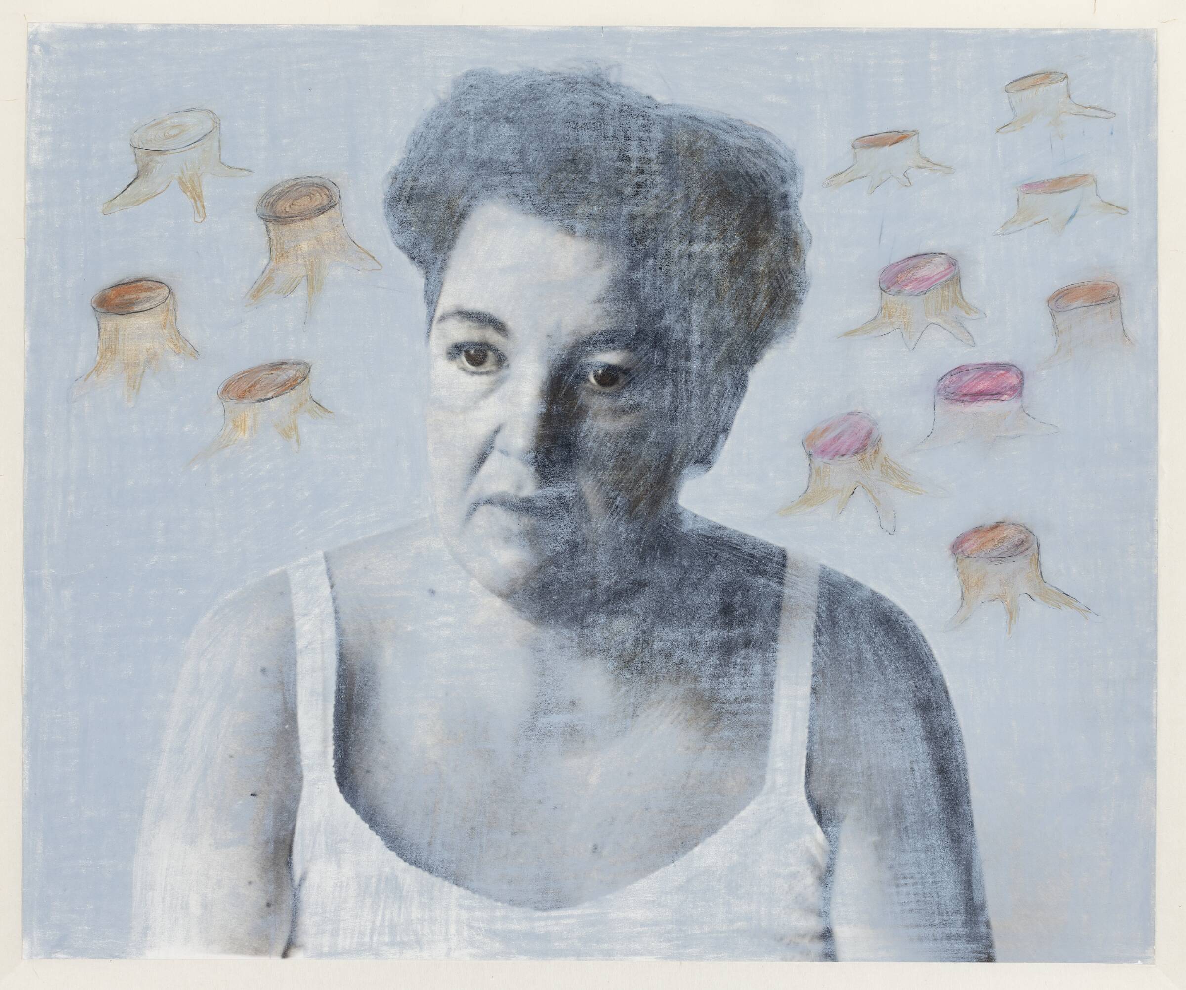 Selvportræt, Kirsten Christensen, 1987