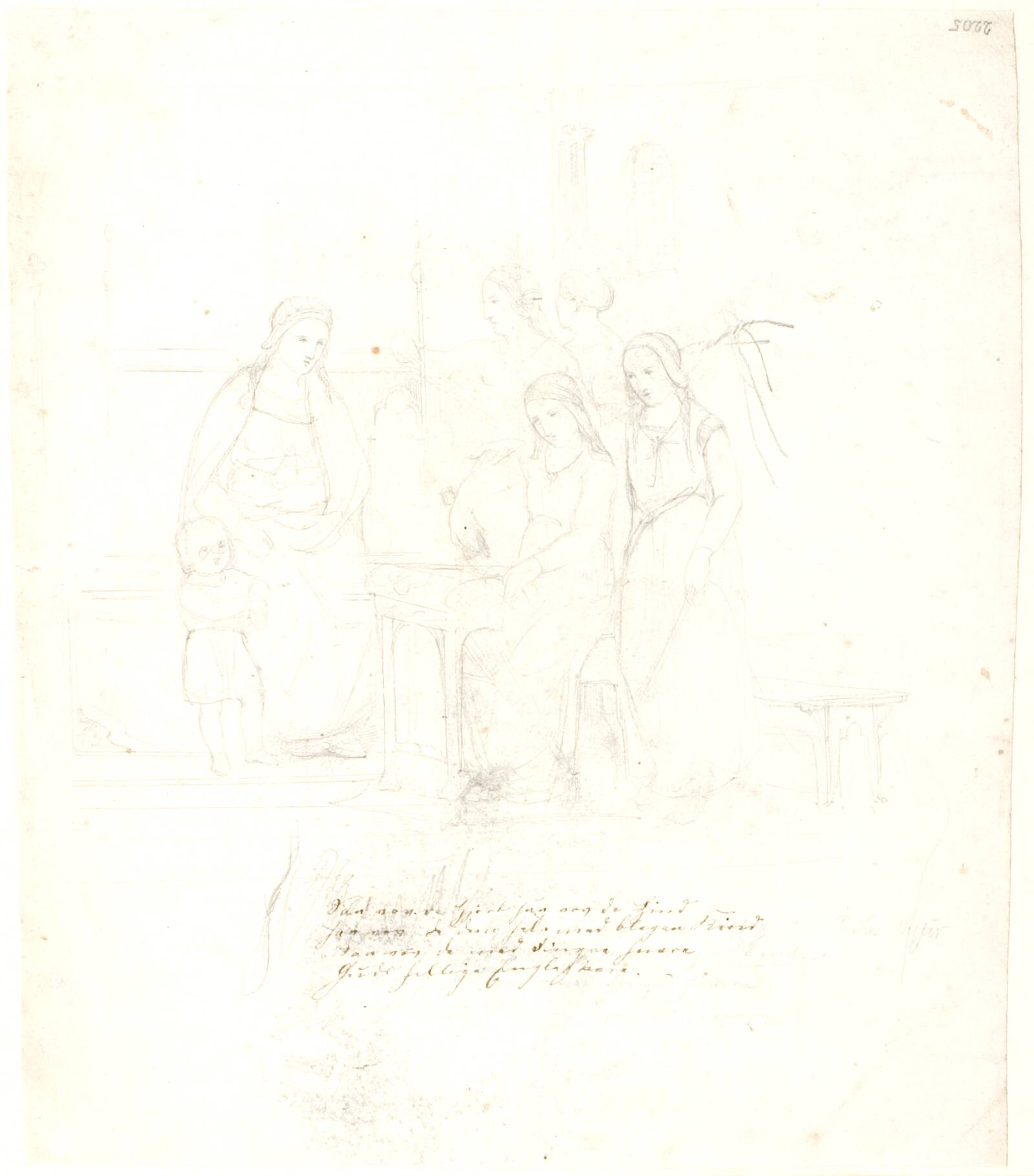 Marsk Stigs døtre, Dankvart Dreyer, 1839