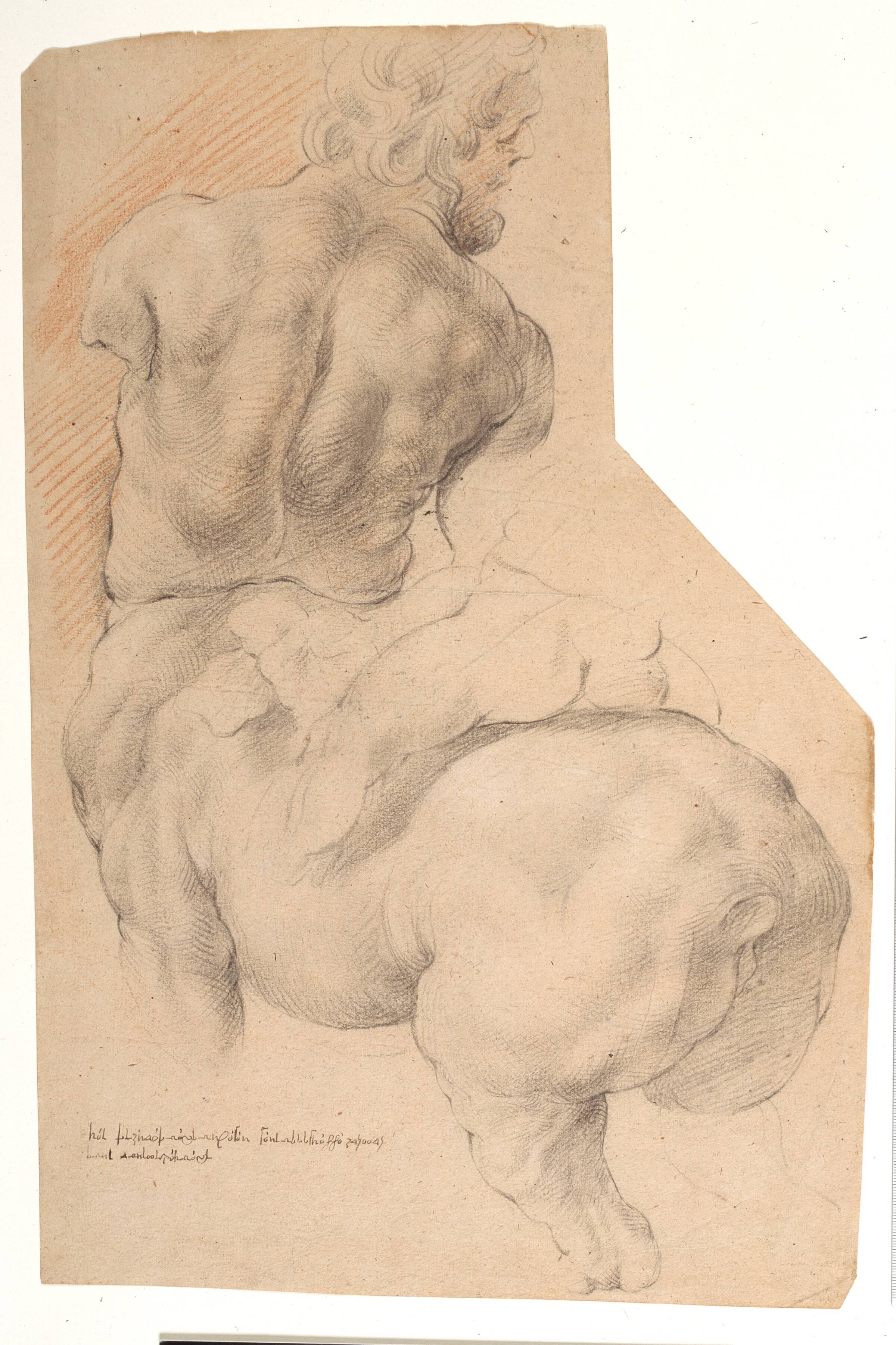 Kentaur betvunget af Amor. Antik skulpturgruppe set fra venstre, Willem Panneels, 1628-1630